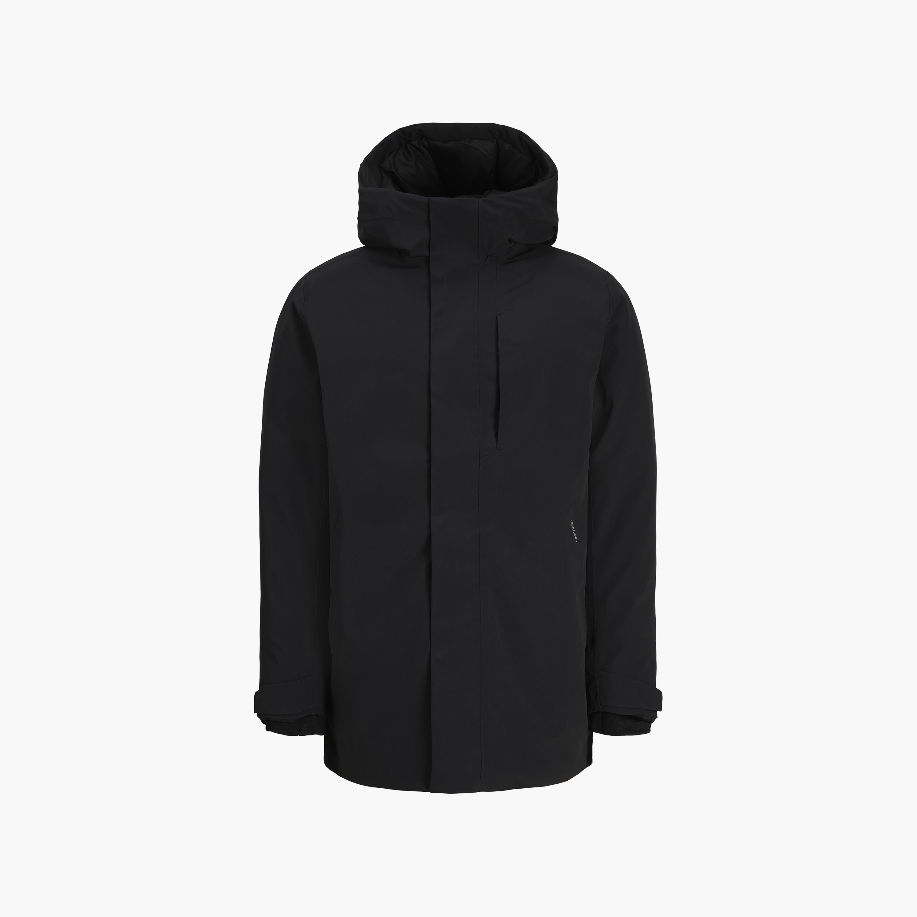 جاكيت باركا رجالي سادة بياقة بقبعة وأكمام طويلة من جاك آند جونز-men-clothing-jacketsandblazers-jackets-image-5