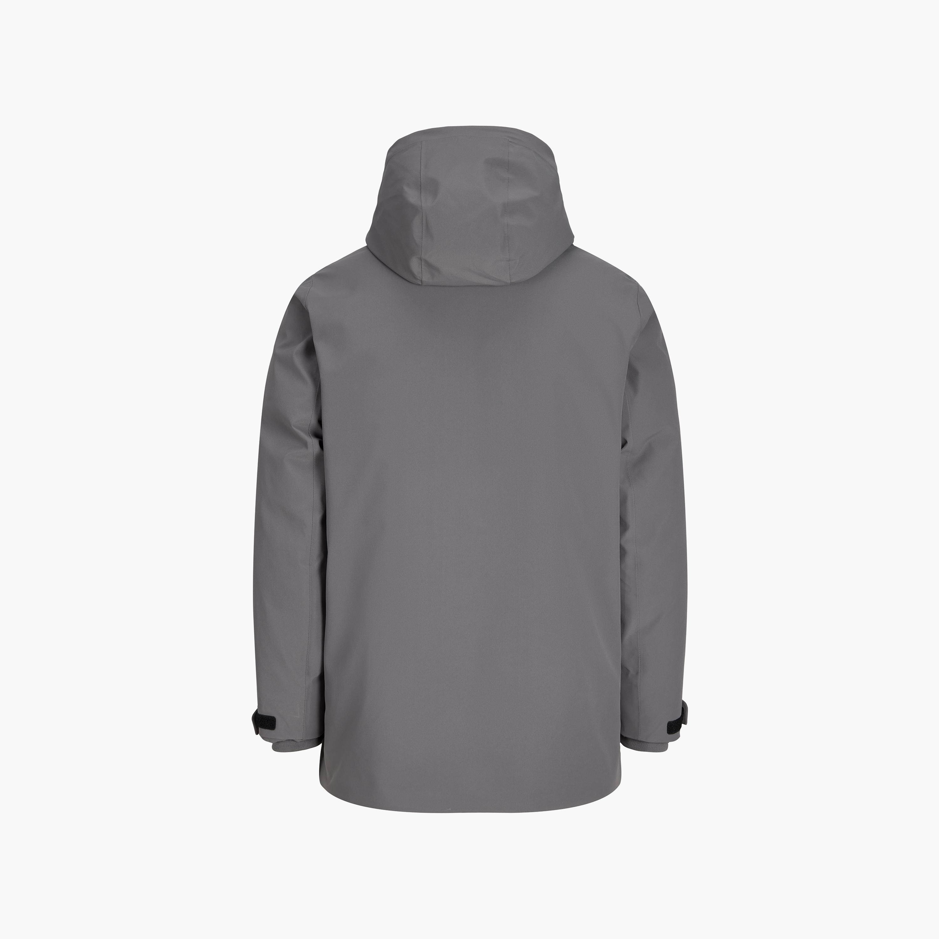 جاكيت باركا رجالي سادة بياقة بقبعة وأكمام طويلة من جاك آند جونز-men-clothing-jacketsandblazers-jackets-image-12