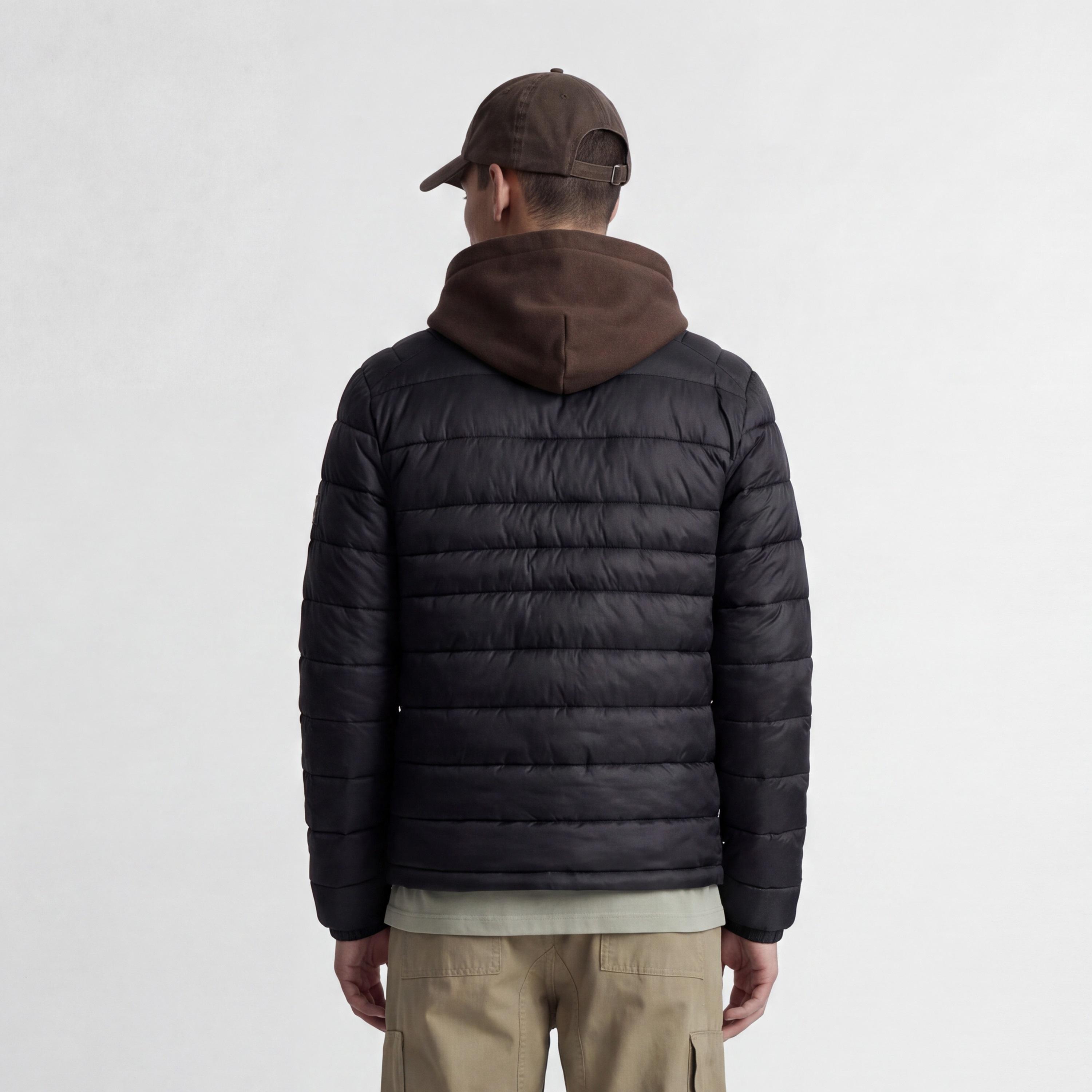 Jack & Jones Plain High Stan Up Collar Long Sleeves Men's Quilted Jacket-men-clothing-jacketsandblazers-jackets-image-5