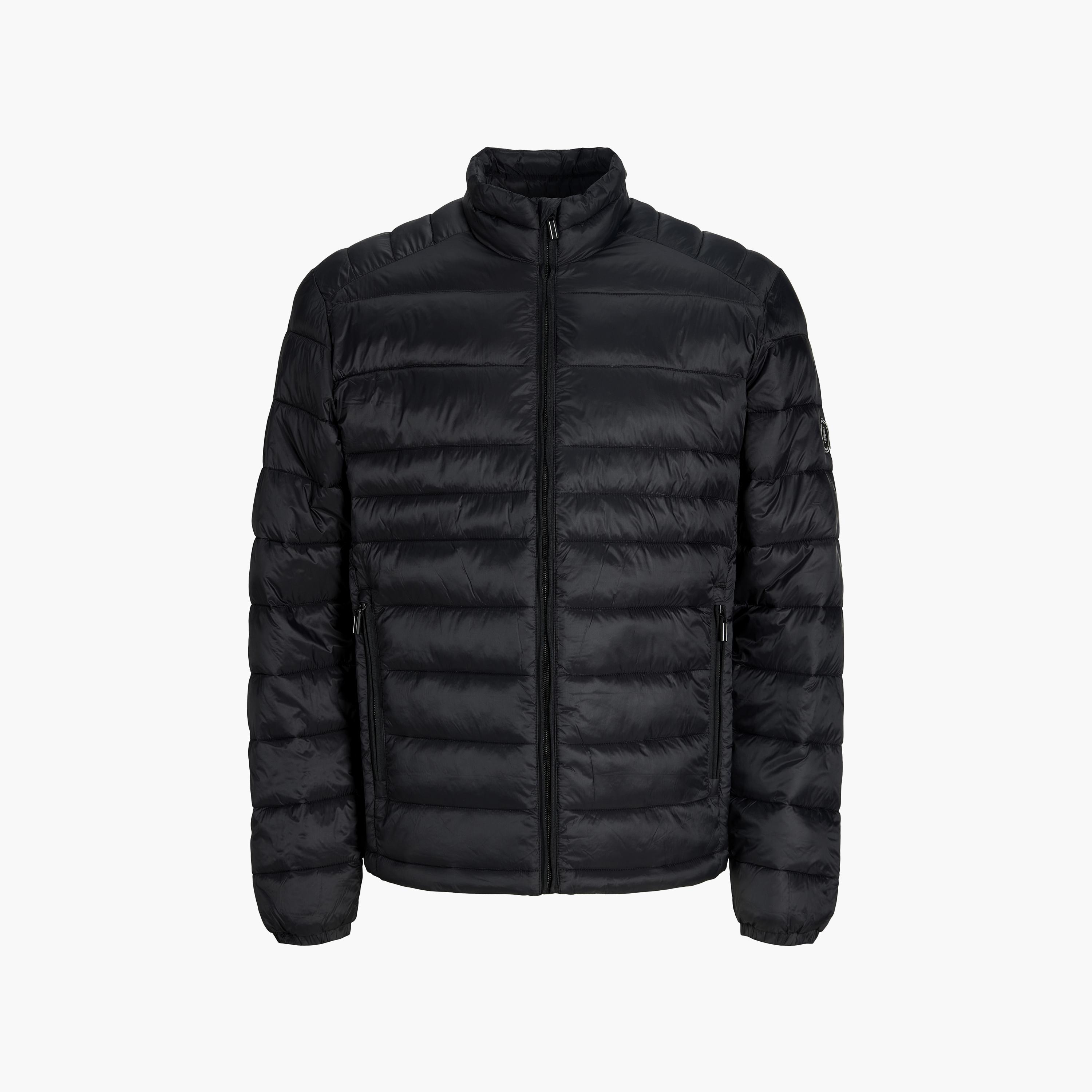 Jack & Jones Plain High Stan Up Collar Long Sleeves Men's Quilted Jacket-men-clothing-jacketsandblazers-jackets-image-6