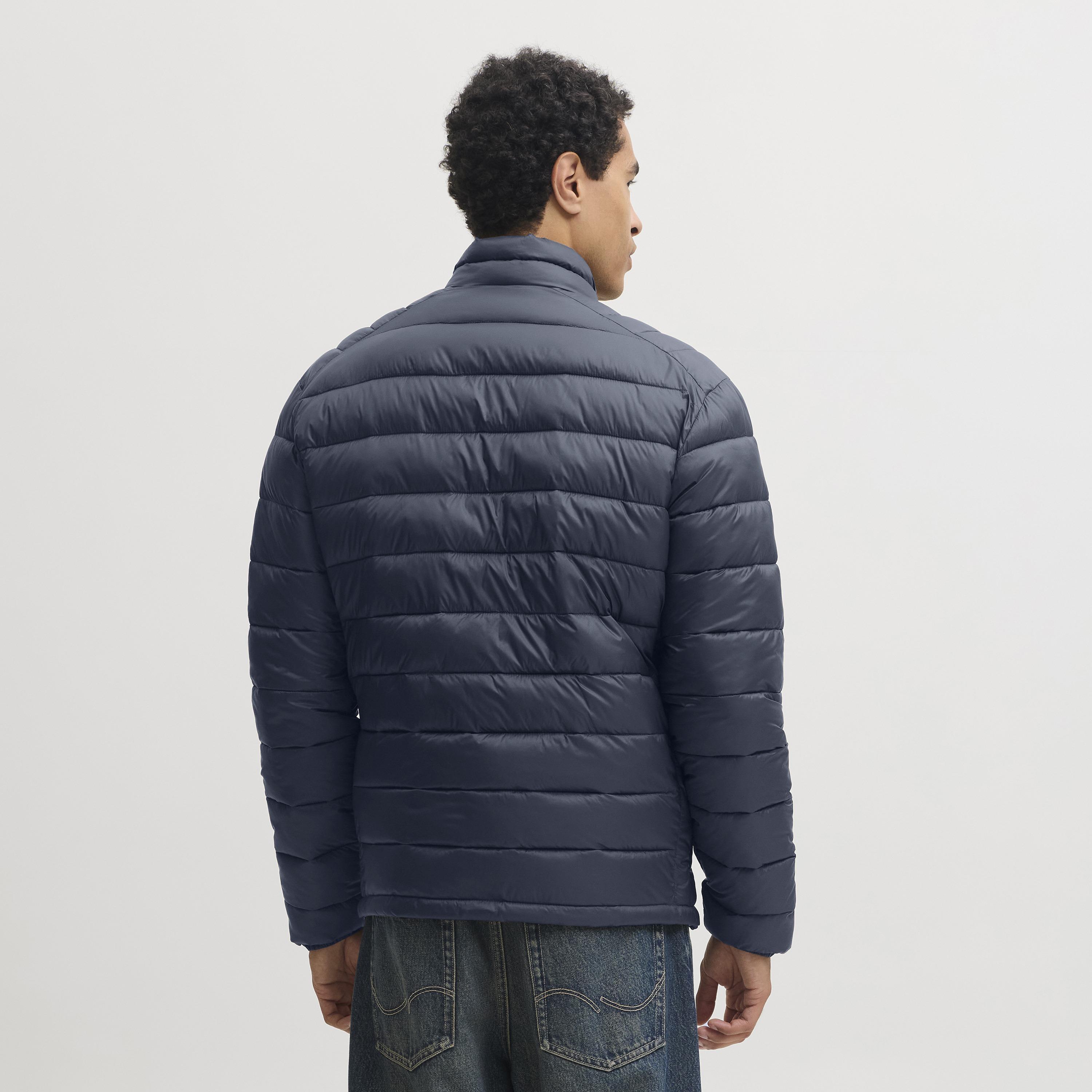 Jack & Jones Plain High Stan Up Collar Long Sleeves Men's Quilted Jacket-men-clothing-jacketsandblazers-jackets-image-4