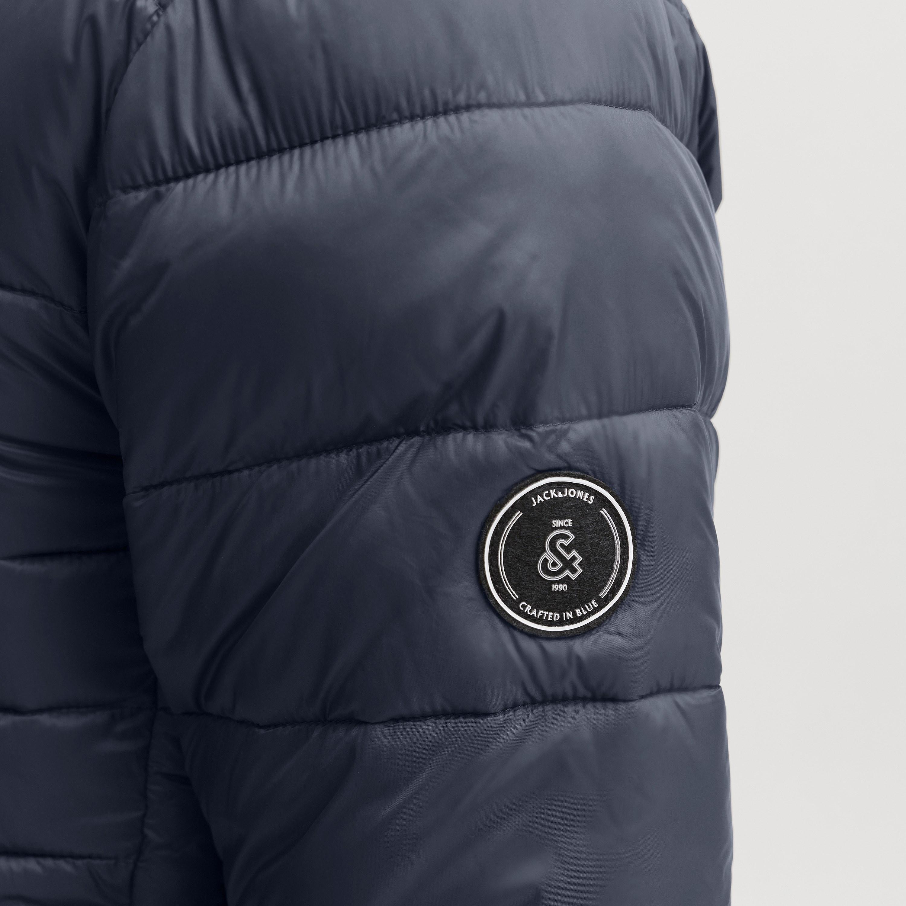 Jack & Jones Plain High Stan Up Collar Long Sleeves Men's Quilted Jacket-men-clothing-jacketsandblazers-jackets-image-5