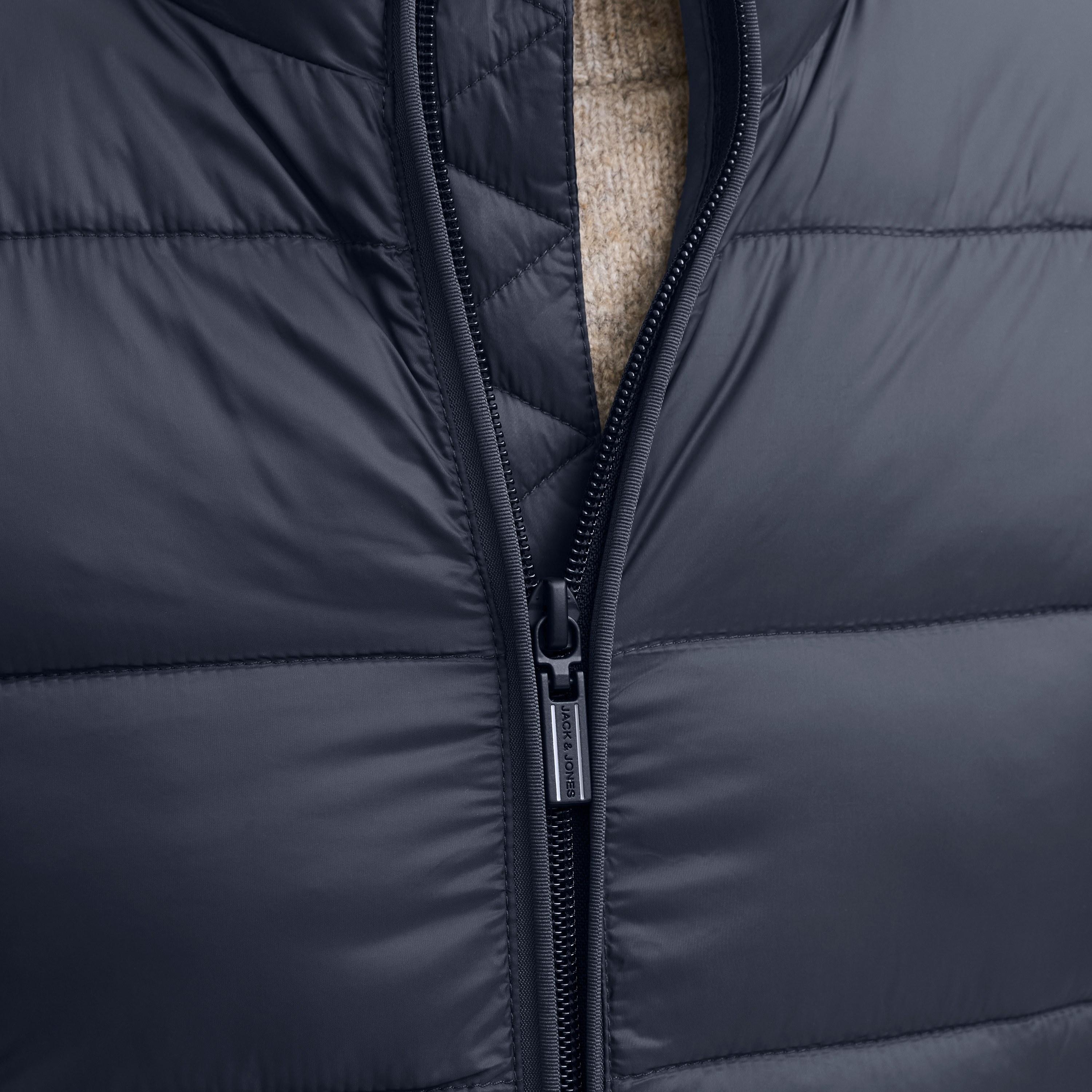 Jack & Jones Plain High Stan Up Collar Long Sleeves Men's Quilted Jacket-men-clothing-jacketsandblazers-jackets-image-6