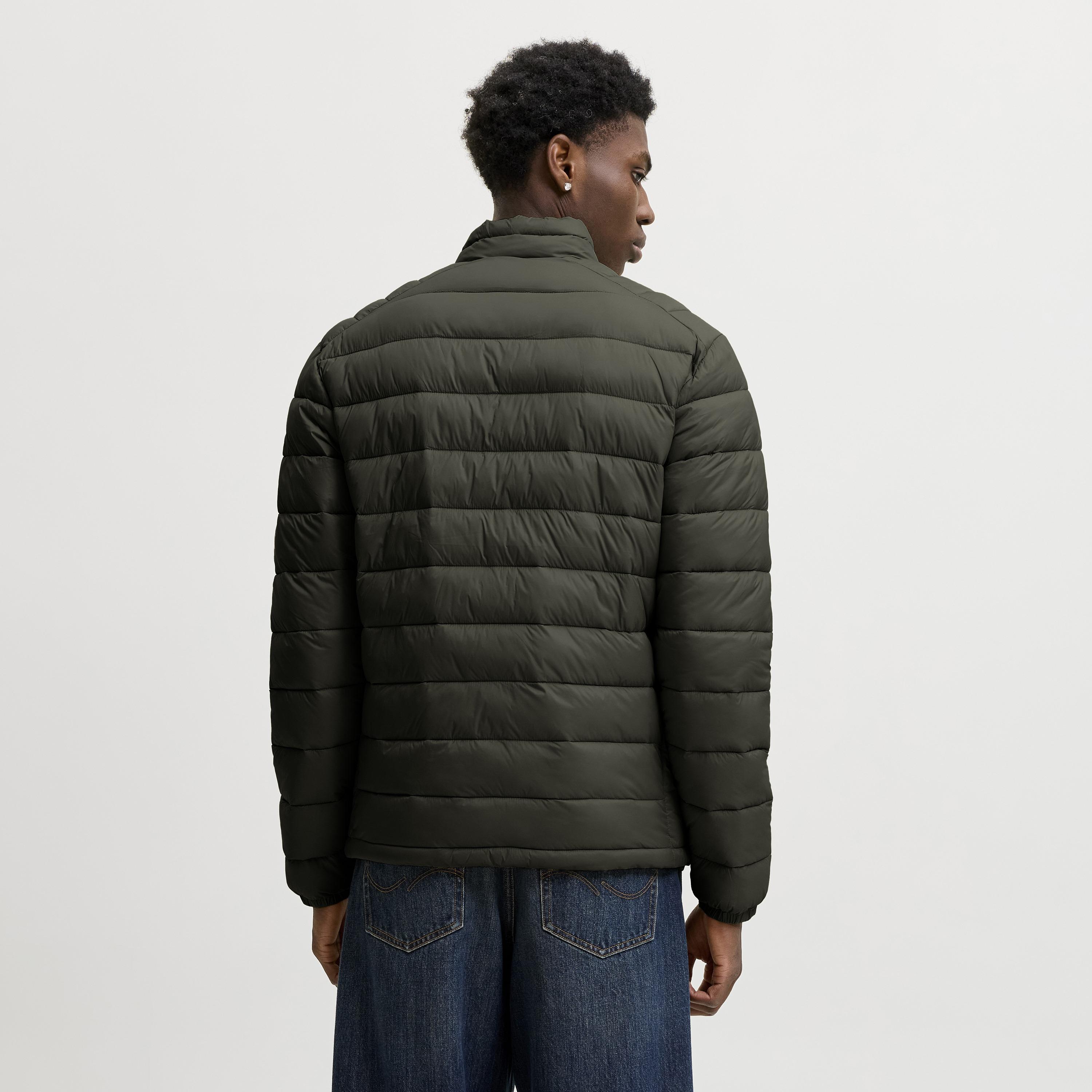 Jack & Jones Plain High Stan Up Collar Long Sleeves Men's Quilted Jacket-men-clothing-jacketsandblazers-jackets-image-4