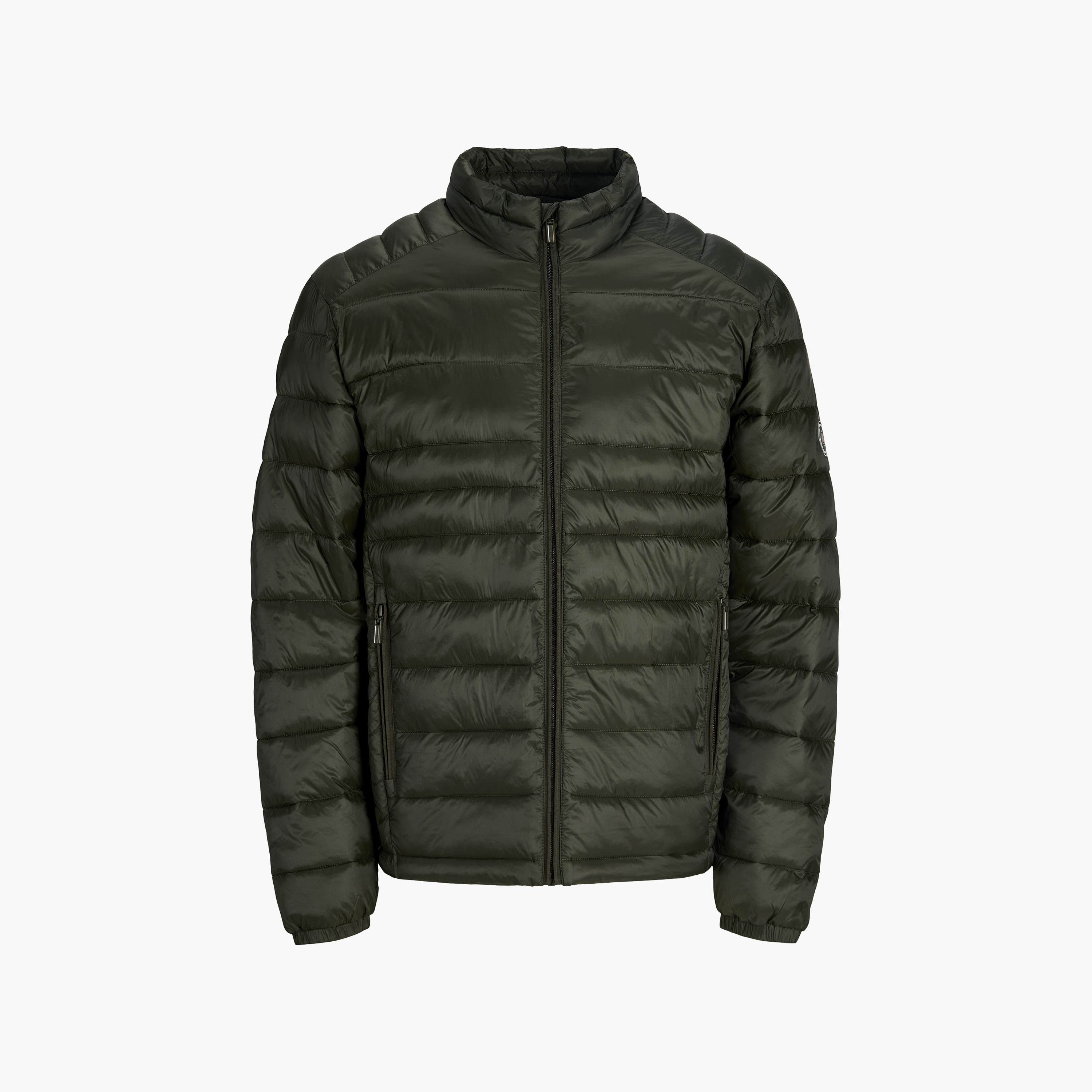 Jack & Jones Plain High Stan Up Collar Long Sleeves Men's Quilted Jacket-men-clothing-jacketsandblazers-jackets-image-7
