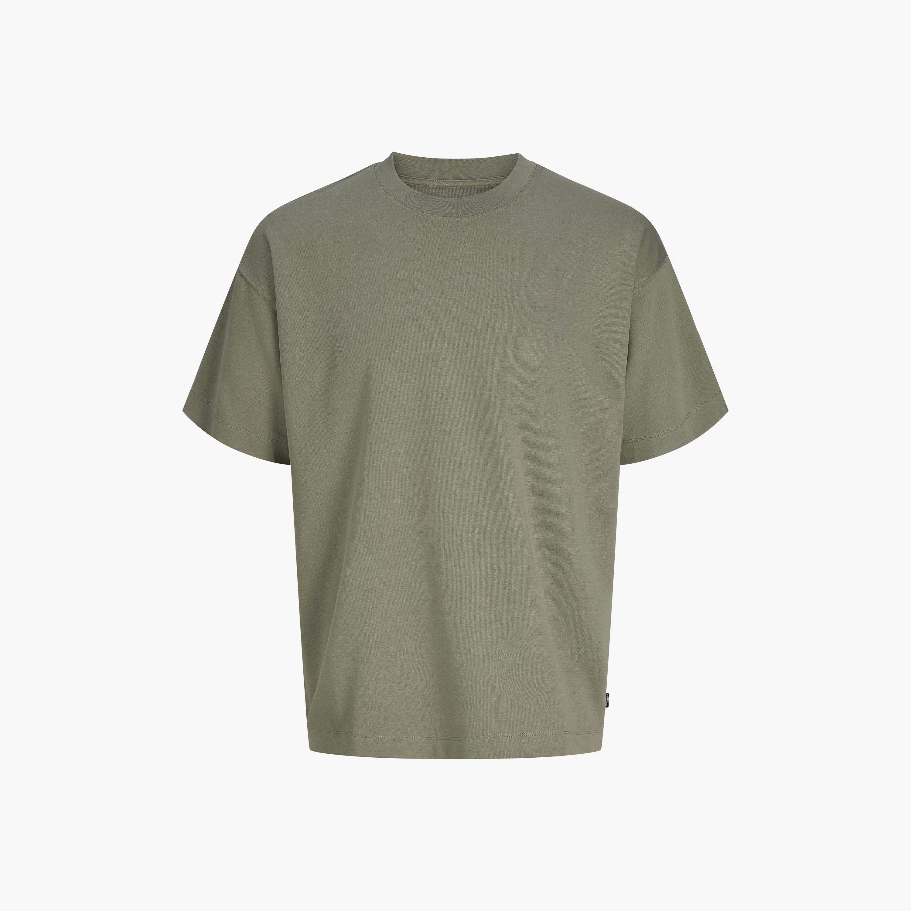 تيشرت رجالي سادة بياقة مستديرة وأكمام قصيرة من جاك آند جونز-men-clothing-tshirtsandpolos-tshirts-image-28