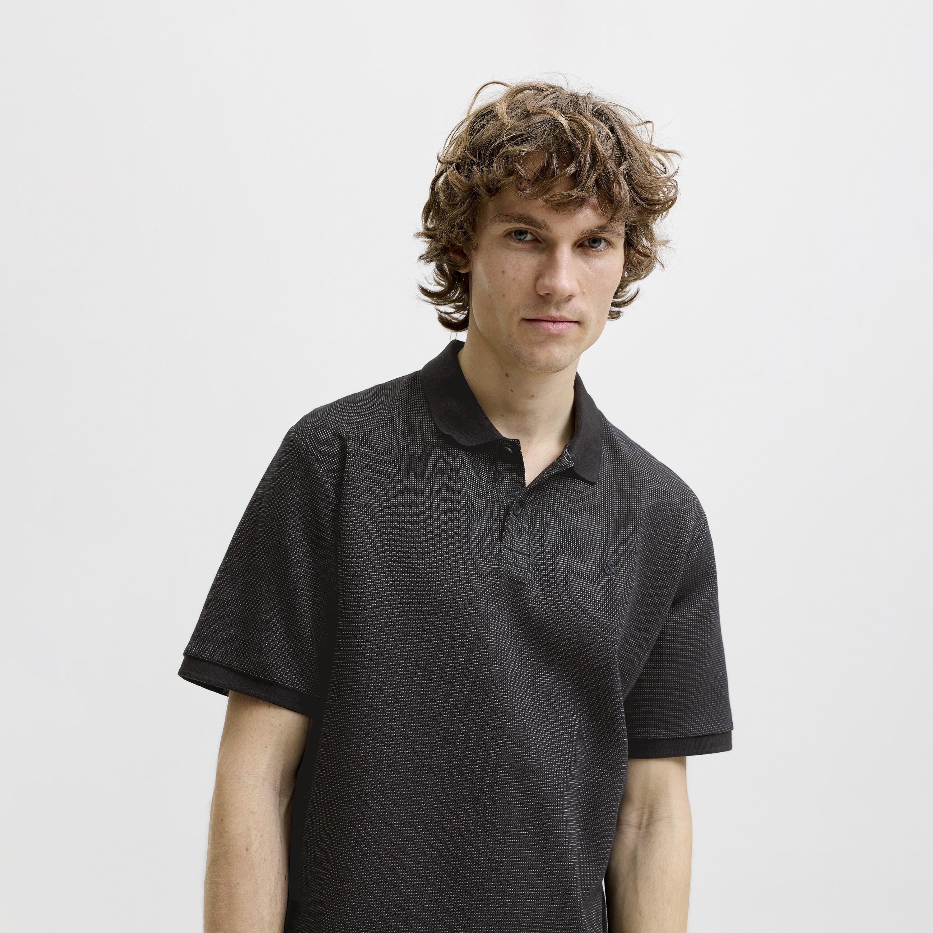 Jack & Jones Textured Short Sleeves Men's Polo T-Shirt-men-clothing-tshirtsandpolos-polos-image-11