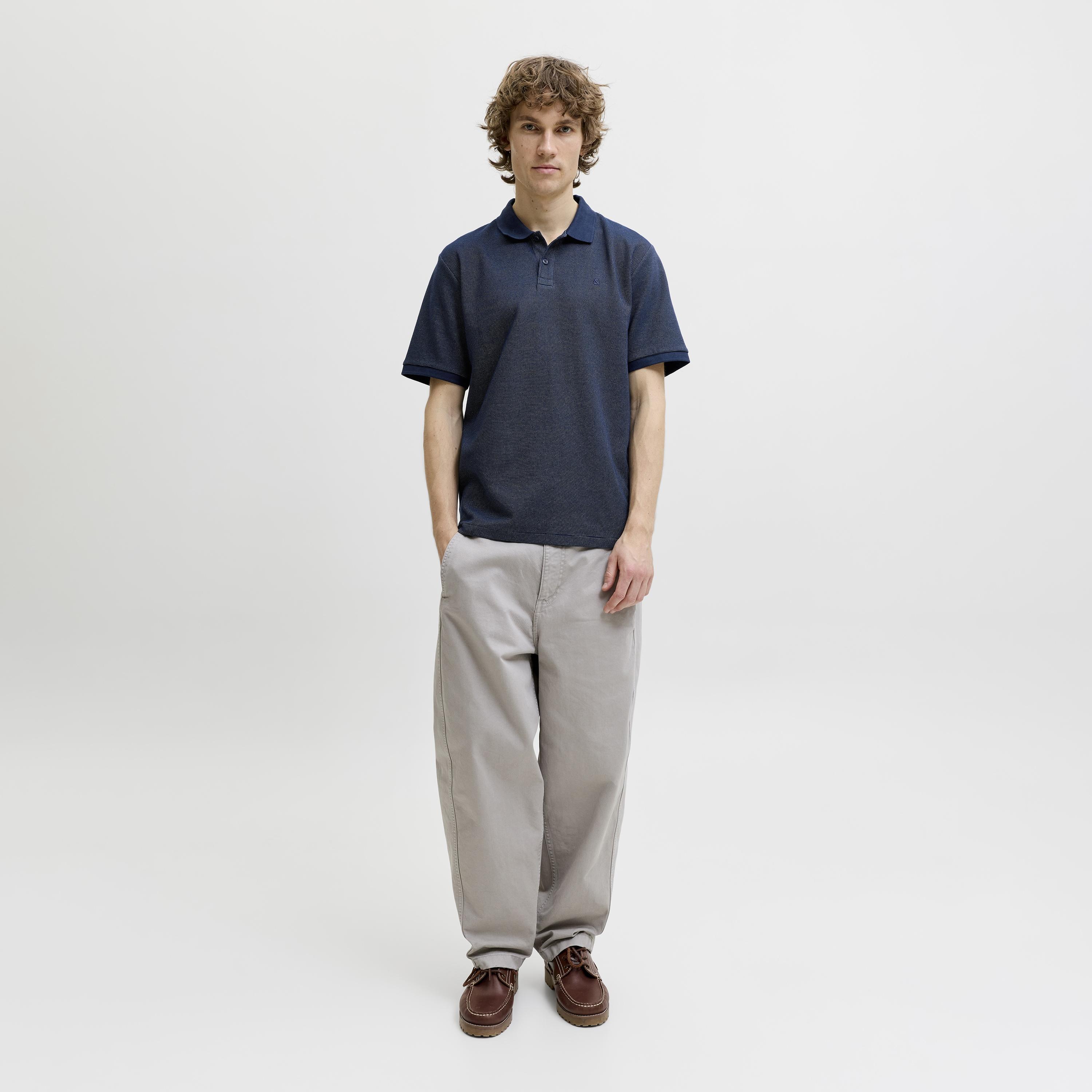 Jack & Jones Textured Short Sleeves Men's Polo T-Shirt-men-clothing-tshirtsandpolos-polos-image-2