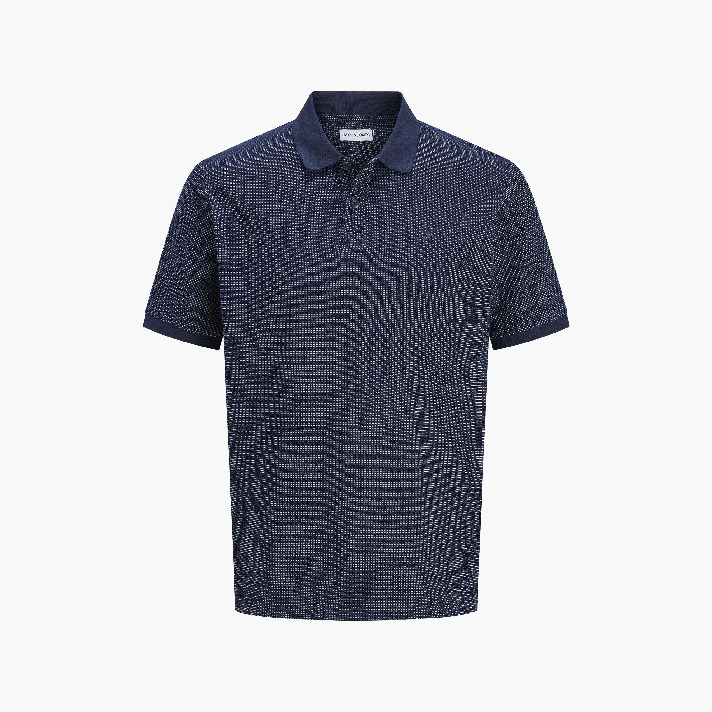 Jack & Jones Textured Short Sleeves Men's Polo T-Shirt-men-clothing-tshirtsandpolos-polos-image-7