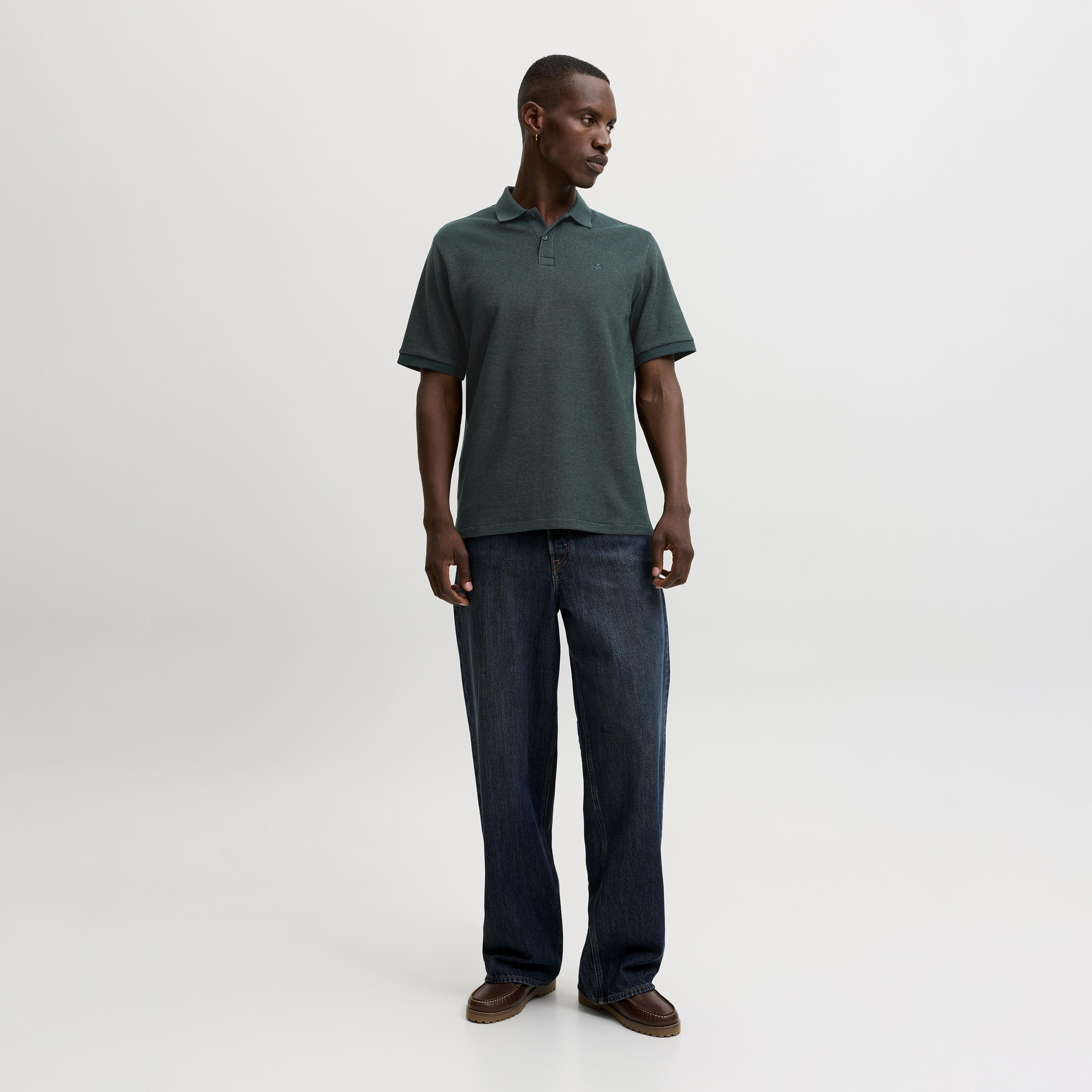 Jack & Jones Textured Short Sleeves Men's Polo T-Shirt-men-clothing-tshirtsandpolos-polos-image-2