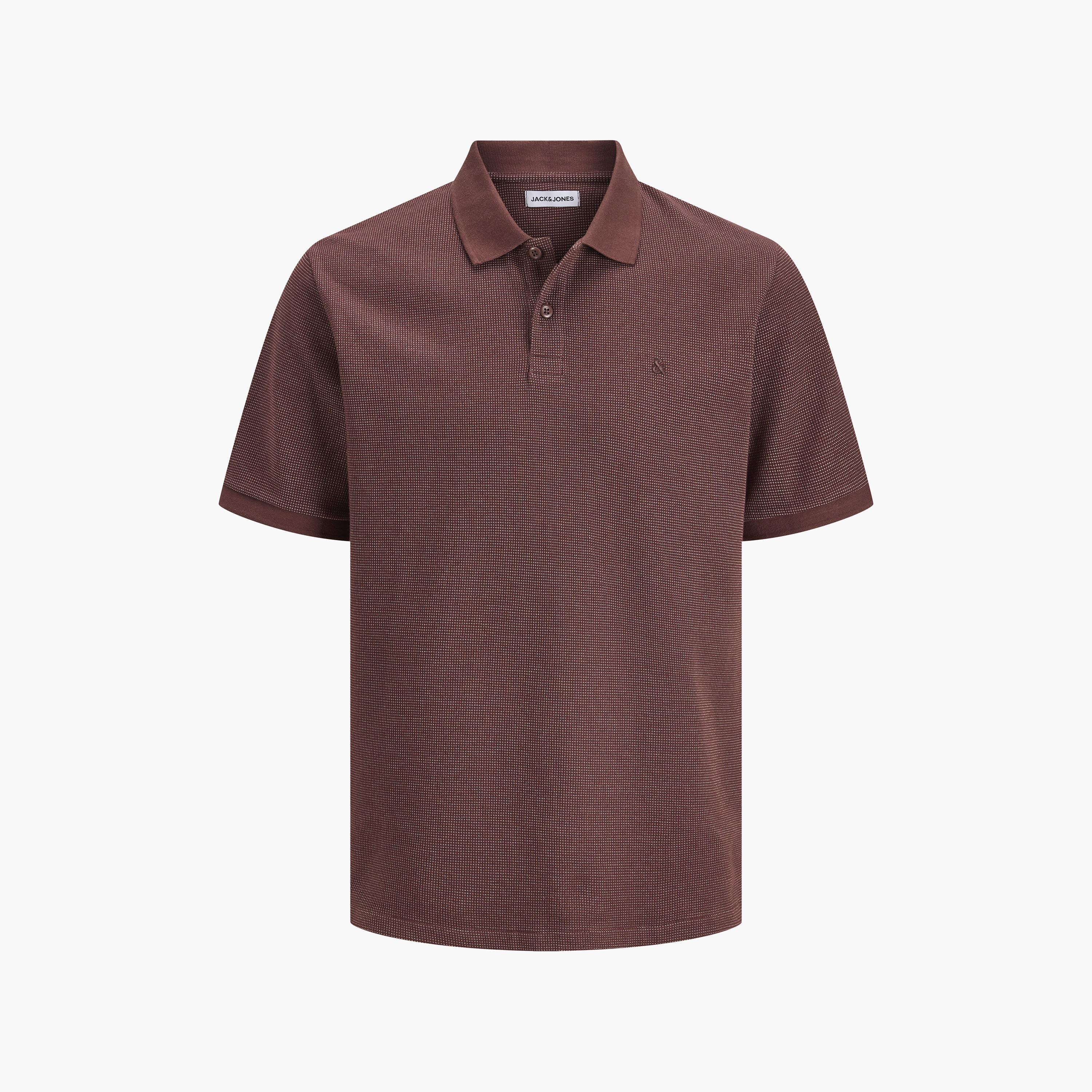 Jack & Jones Textured Short Sleeves Men's Polo T-Shirt-men-clothing-tshirtsandpolos-polos-image-31