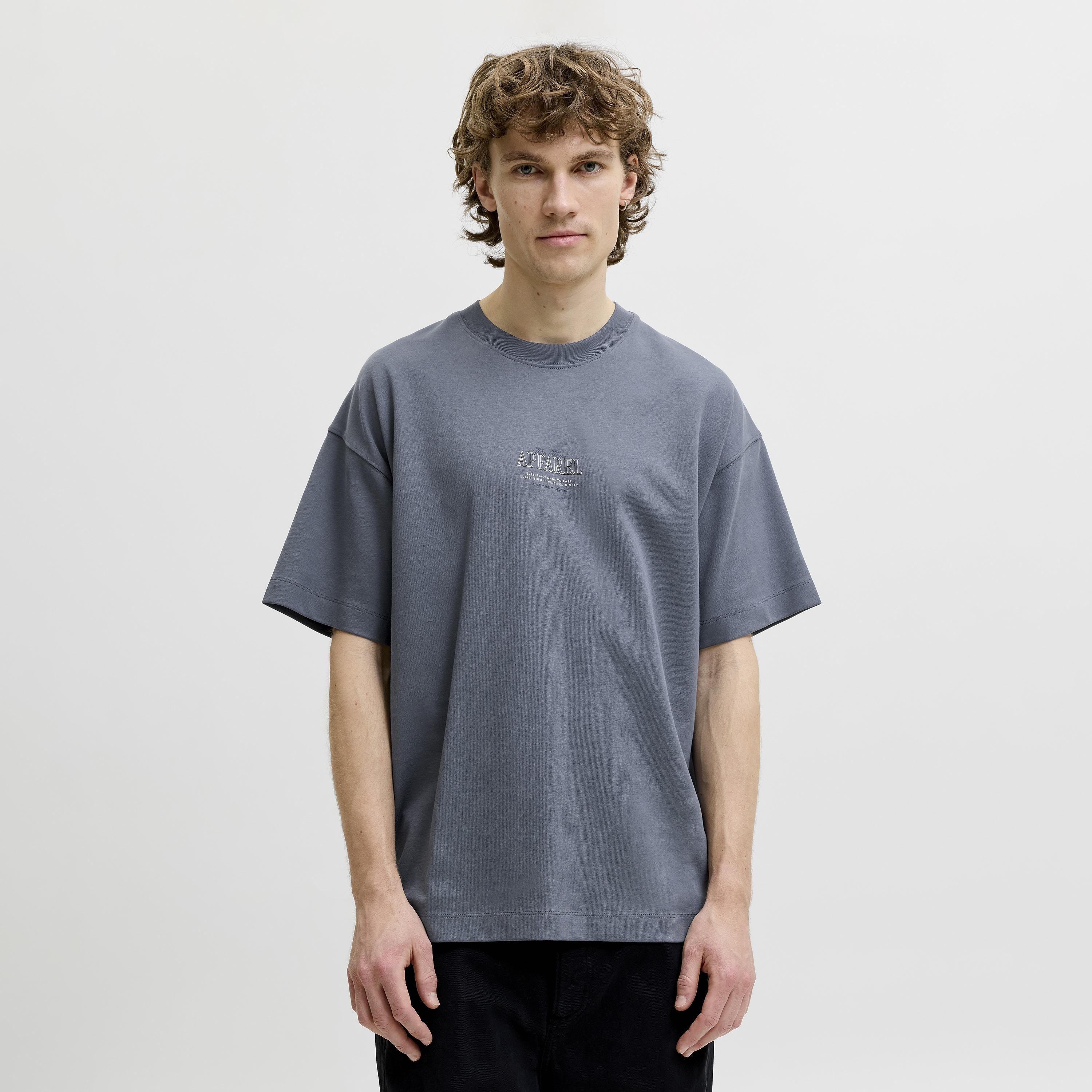 تيشيرت رجالي برقبة مستديرة وأكمام قصيرة وطبعة خلفية من جاك آند جونز-men-clothing-tshirtsandpolos-tshirts-image-1