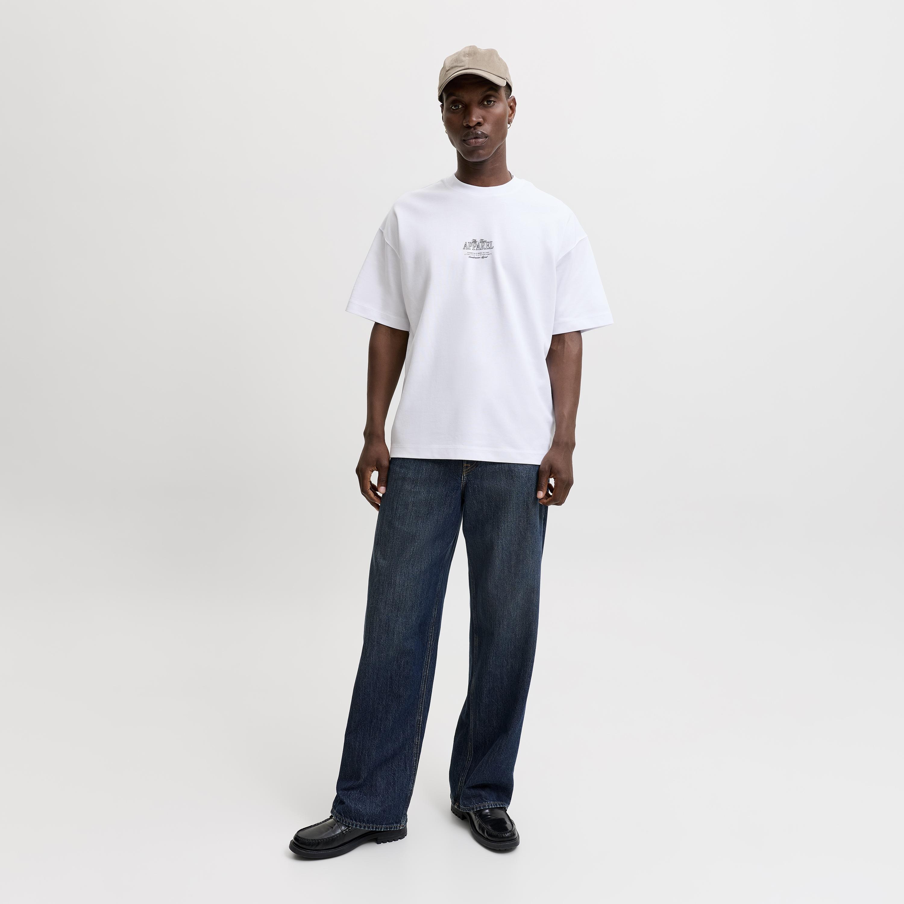 Jack & Jones Back Printed Crew Neck Short Sleeves Men's T-Shirt-men-clothing-tshirtsandpolos-tshirts-image-2