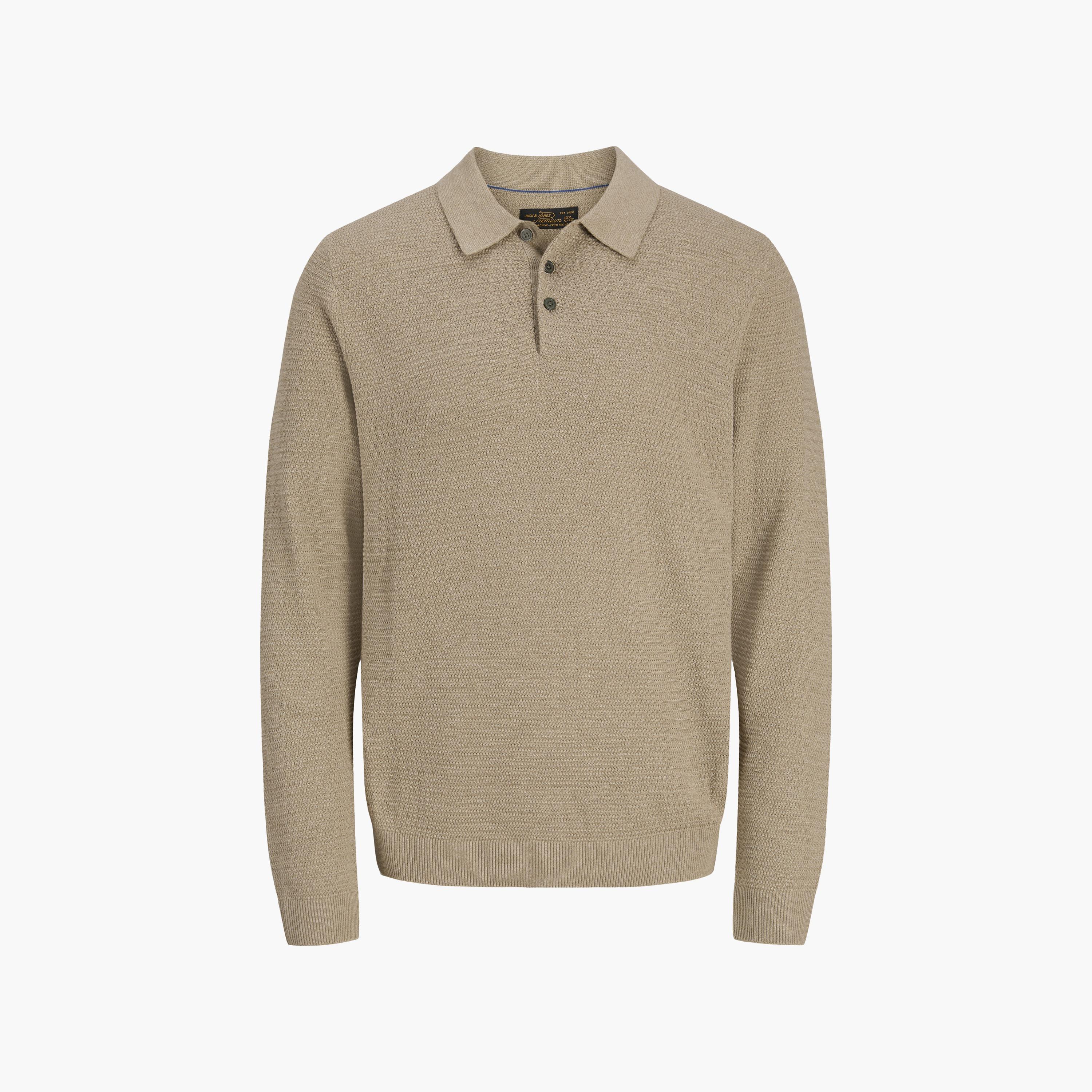 بلوفر رجالي تريكو بياقة بولو وأكمام طويلة من جاك آند جونز-men-clothing-sweatersandpullovers-image-17