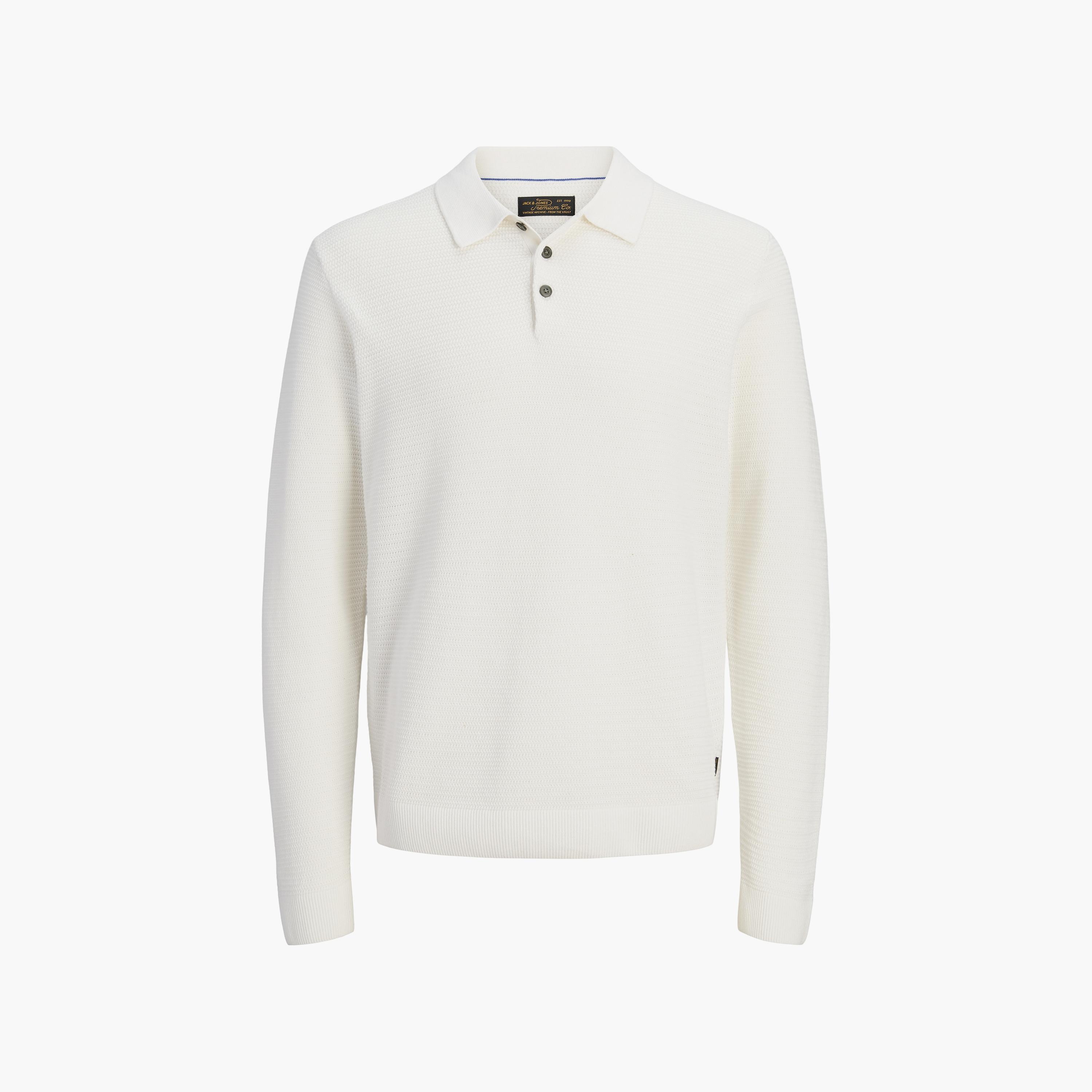 Jack & Jones Knitted Polo Collar Long Sleeves Men's Pullover-men-clothing-sweatersandpullovers-image-5