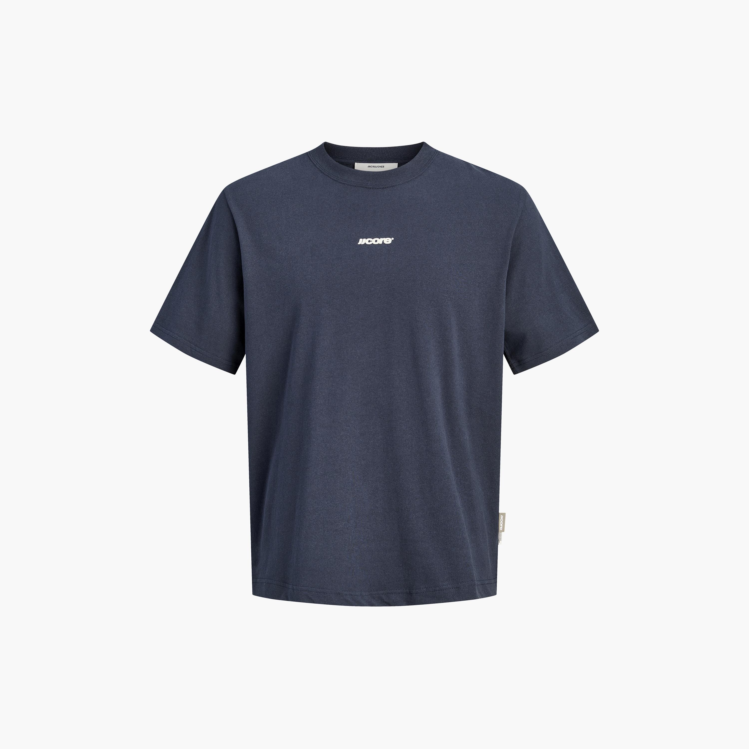 تيشيرت رجالي برقبة مستديرة وأكمام قصيرة وطبعة خلفية من جاك آند جونز-men-clothing-tshirtsandpolos-tshirts-image-30