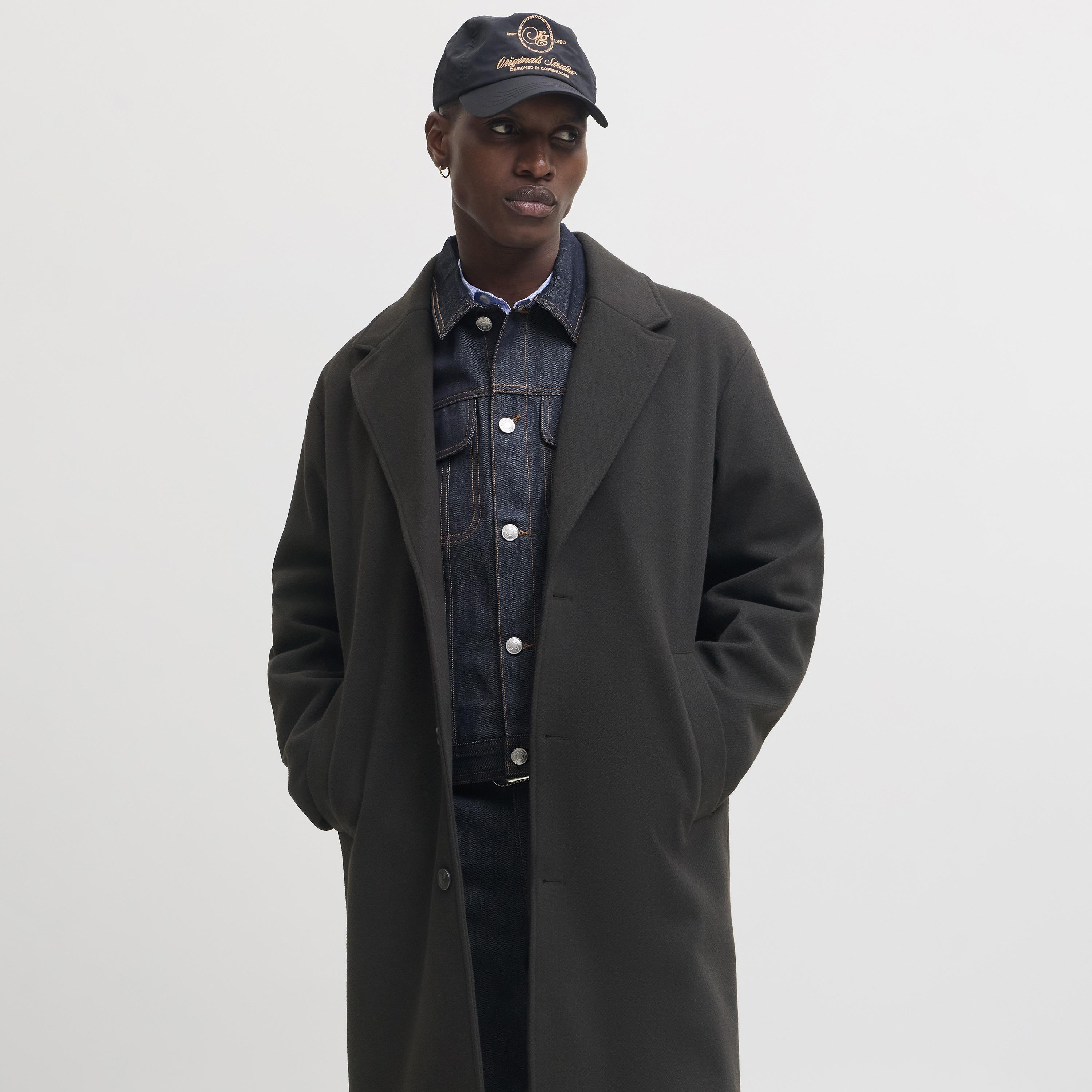معطف رجالي بأكمام طويلة وياقة مطوية نوتش بملمس بارز من جاك آند جونز-men-winterwear-jacketsandblazers-image-2