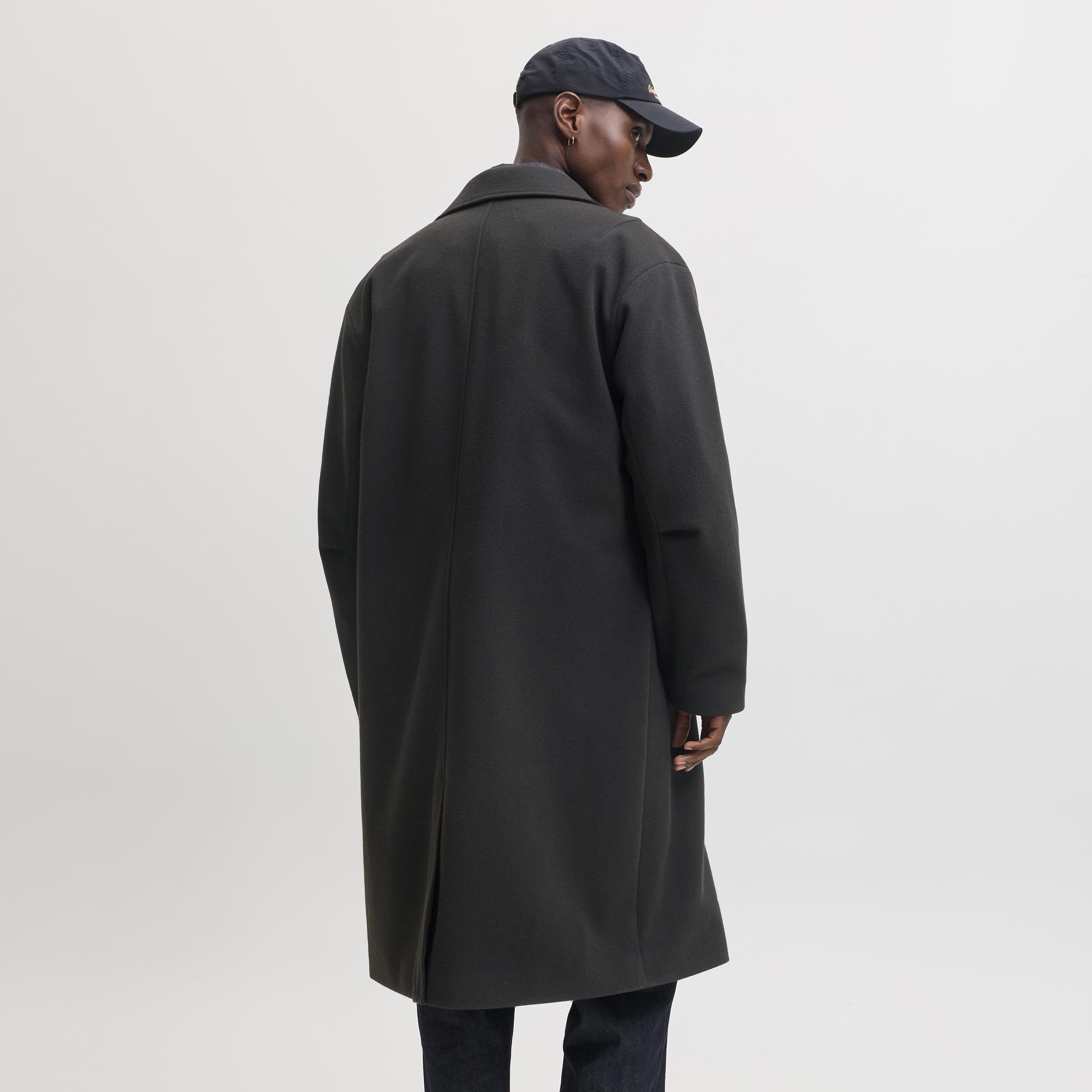 معطف رجالي بأكمام طويلة وياقة مطوية نوتش بملمس بارز من جاك آند جونز-men-winterwear-jacketsandblazers-image-3