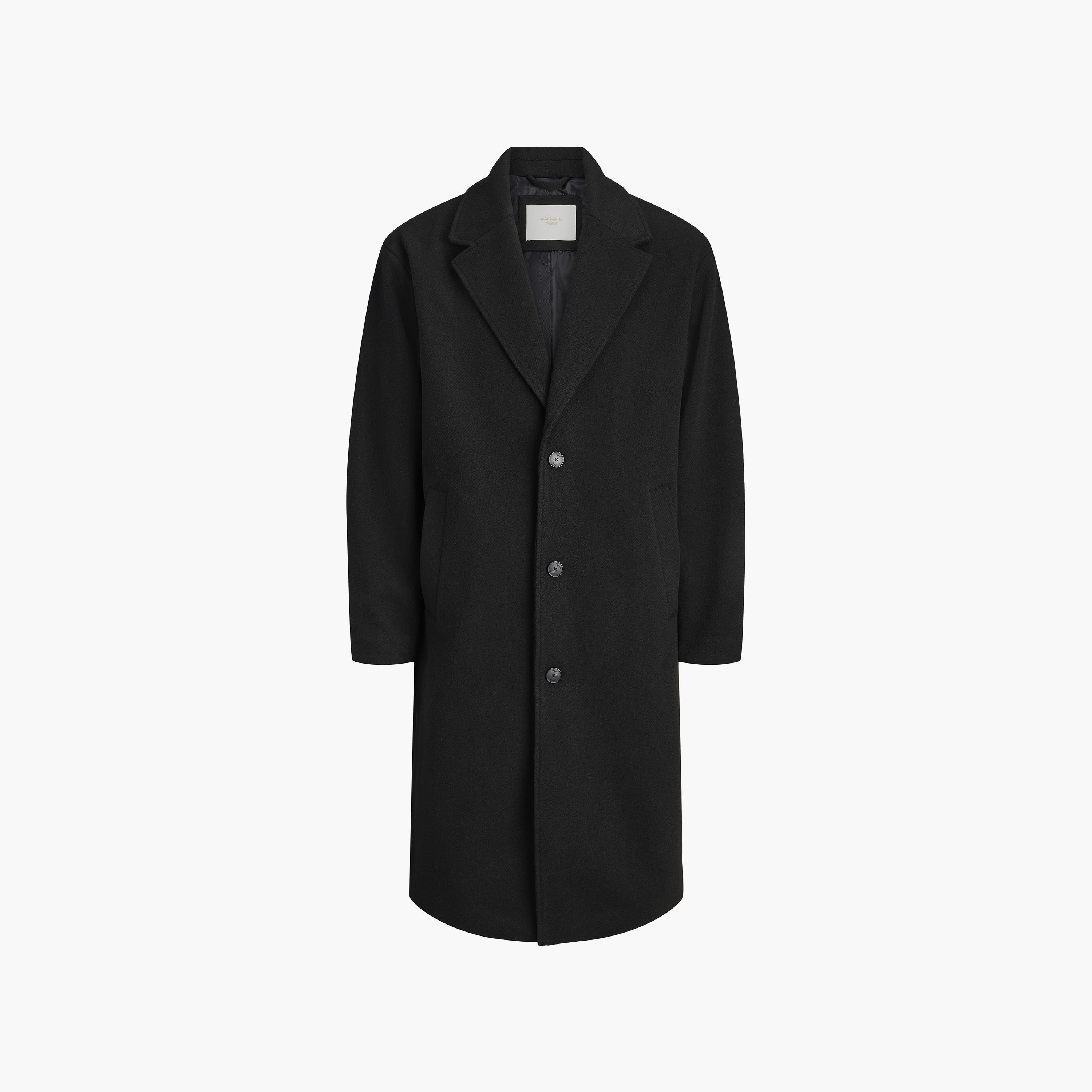 معطف رجالي بأكمام طويلة وياقة مطوية نوتش بملمس بارز من جاك آند جونز-men-winterwear-jacketsandblazers-image-7