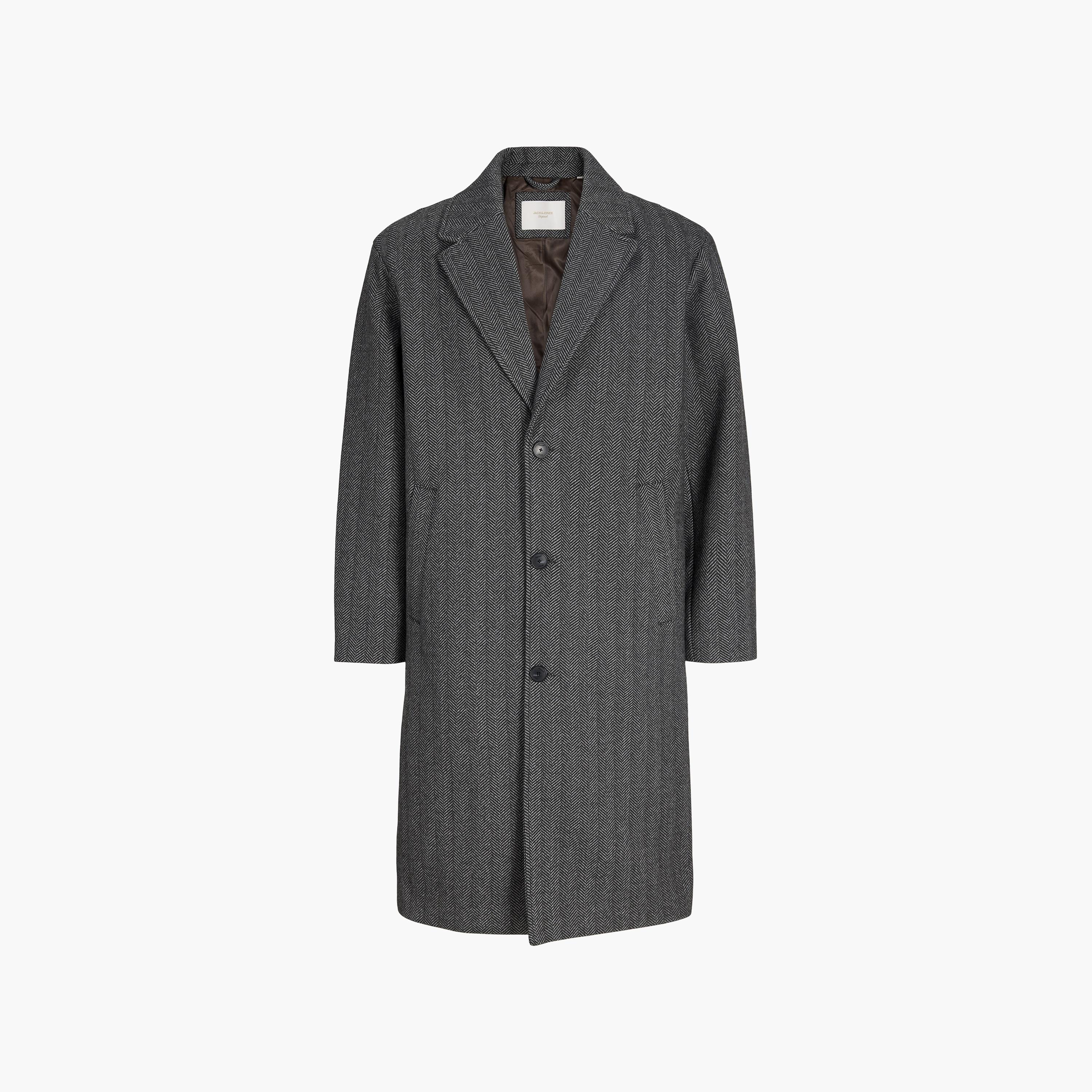 معطف رجالي بأكمام طويلة وياقة مطوية نوتش بملمس بارز من جاك آند جونز-men-winterwear-jacketsandblazers-image-10