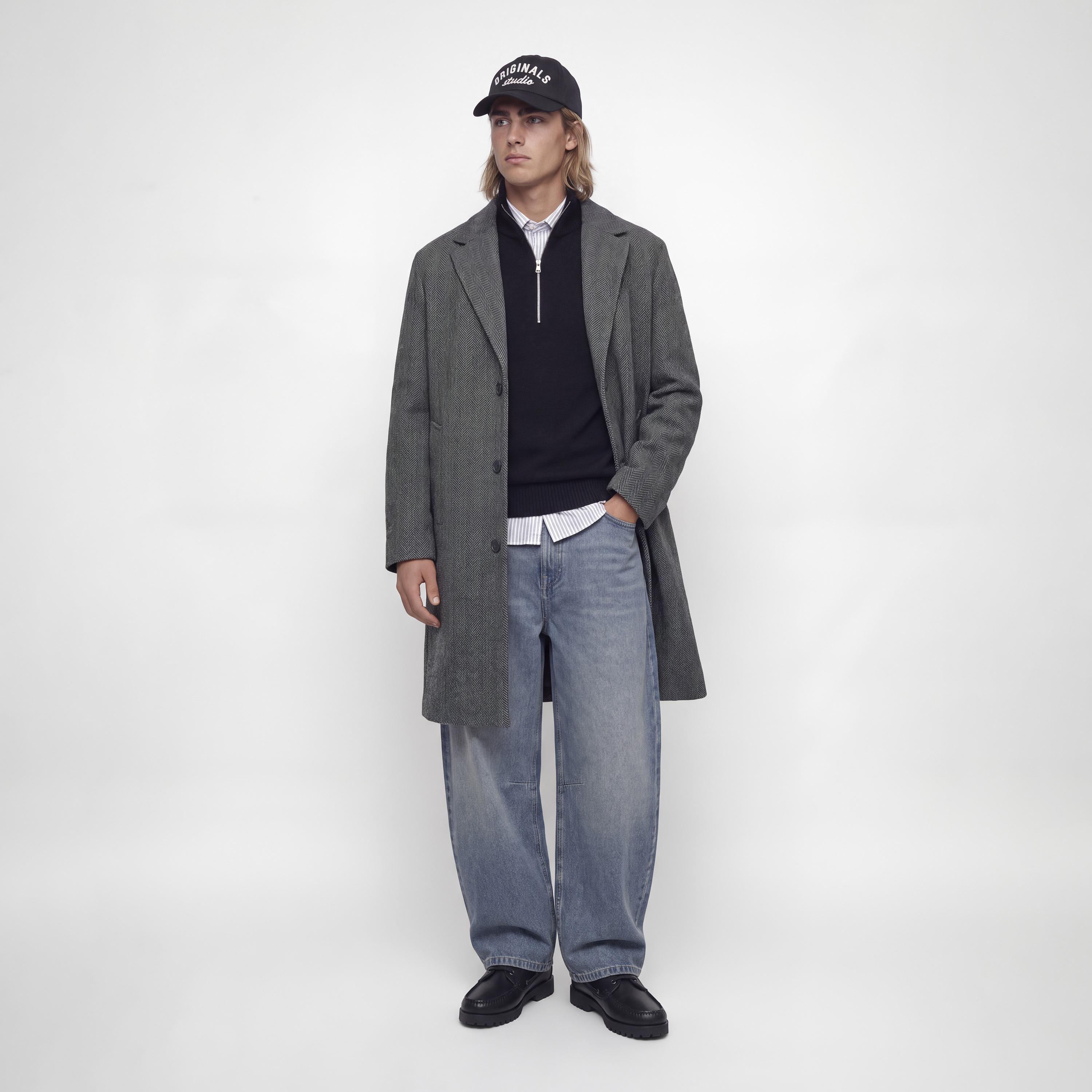 معطف رجالي بأكمام طويلة وياقة مطوية نوتش بملمس بارز من جاك آند جونز-men-winterwear-jacketsandblazers-image-12