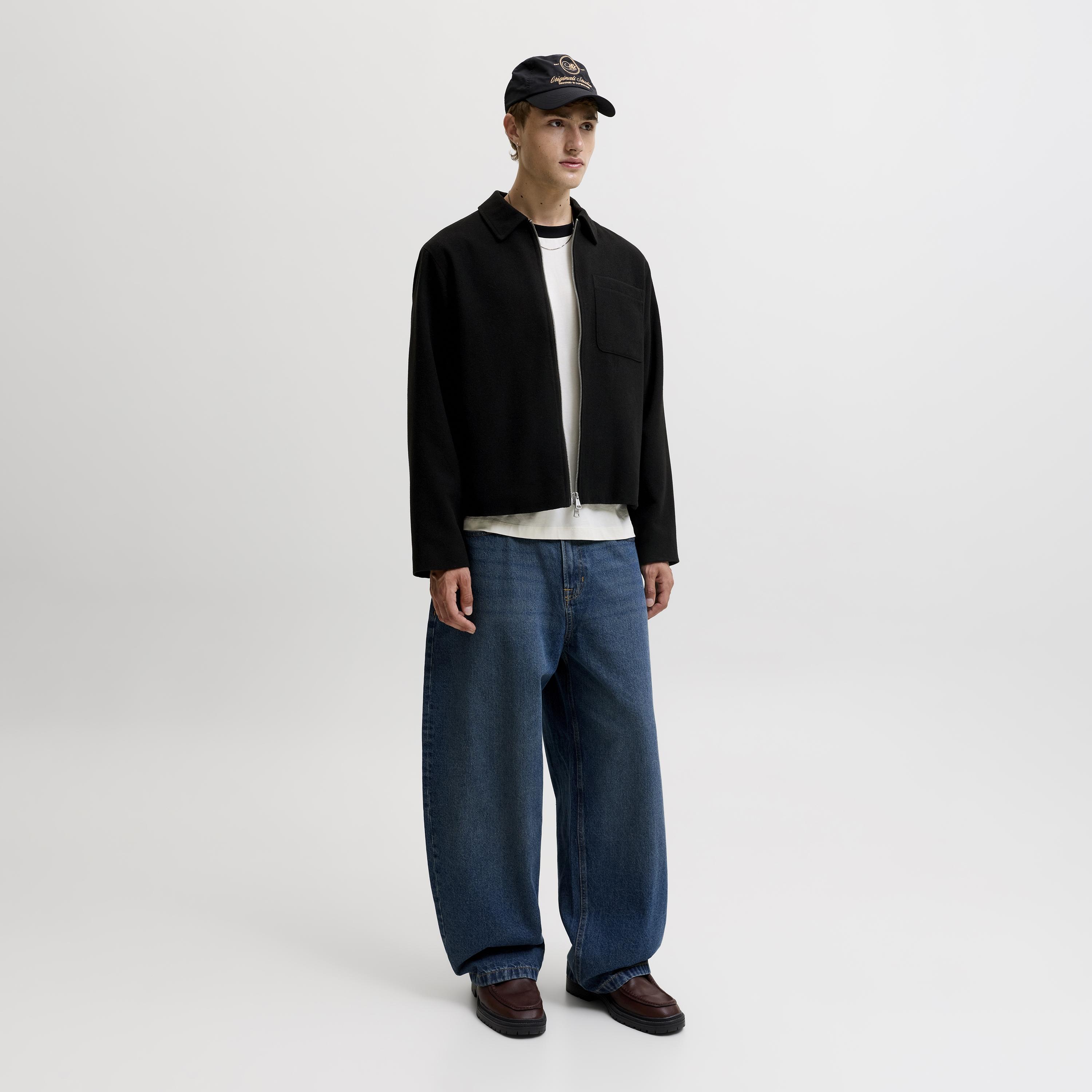 Jack & Jones Plain Spread Collar Long Sleeves Men's Jacket-men-clothing-jacketsandblazers-jackets-image-2