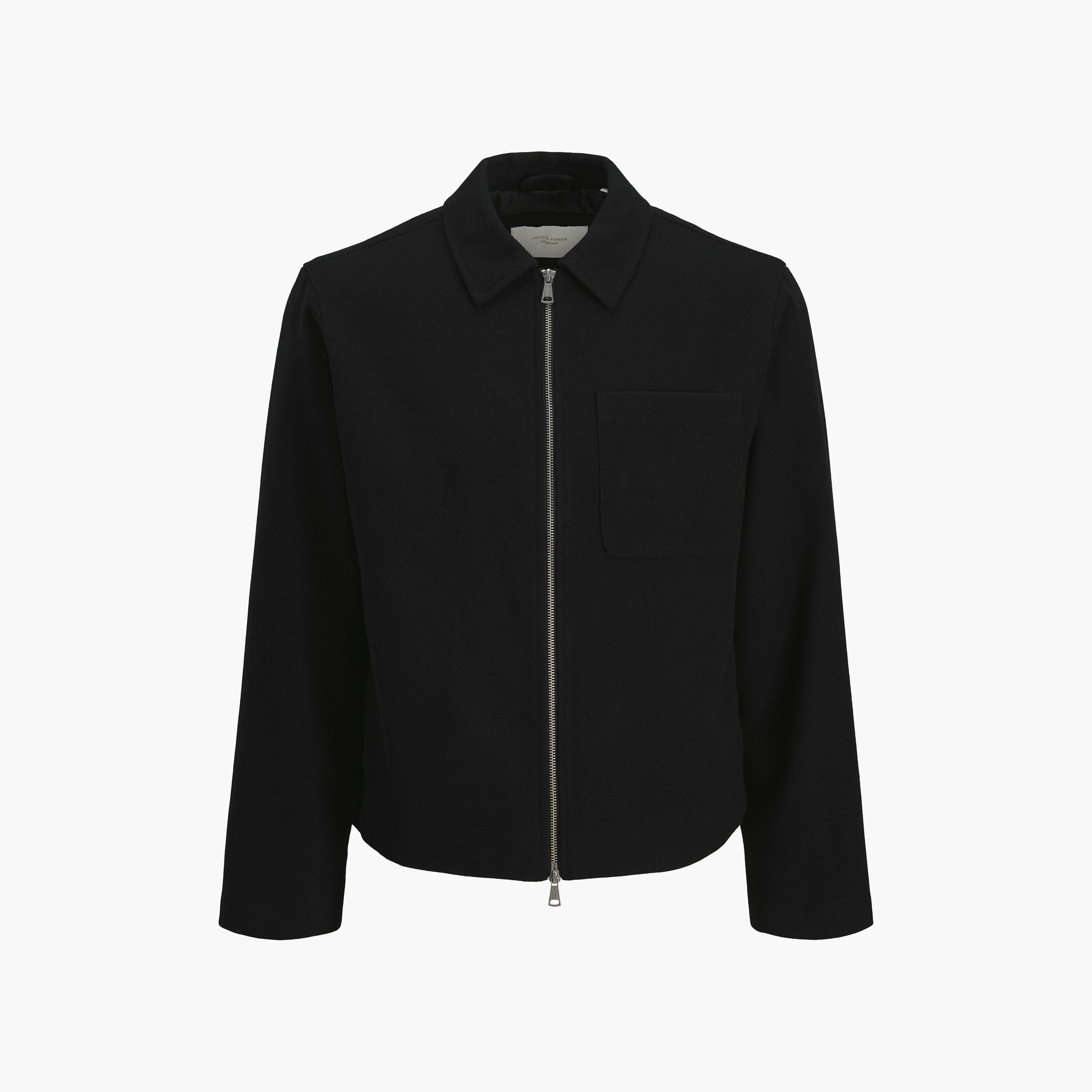 Jack & Jones Plain Spread Collar Long Sleeves Men's Jacket-men-clothing-jacketsandblazers-jackets-image-7