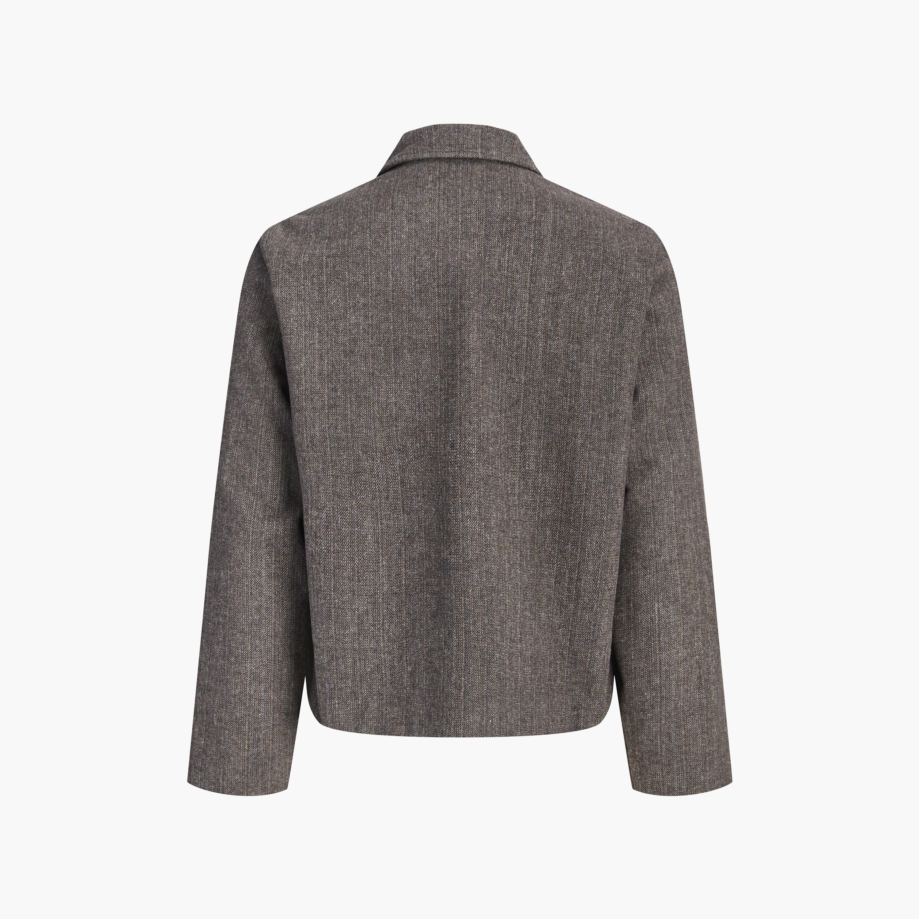 Jack & Jones Plain Spread Collar Long Sleeves Men's Jacket-men-clothing-jacketsandblazers-jackets-image-2