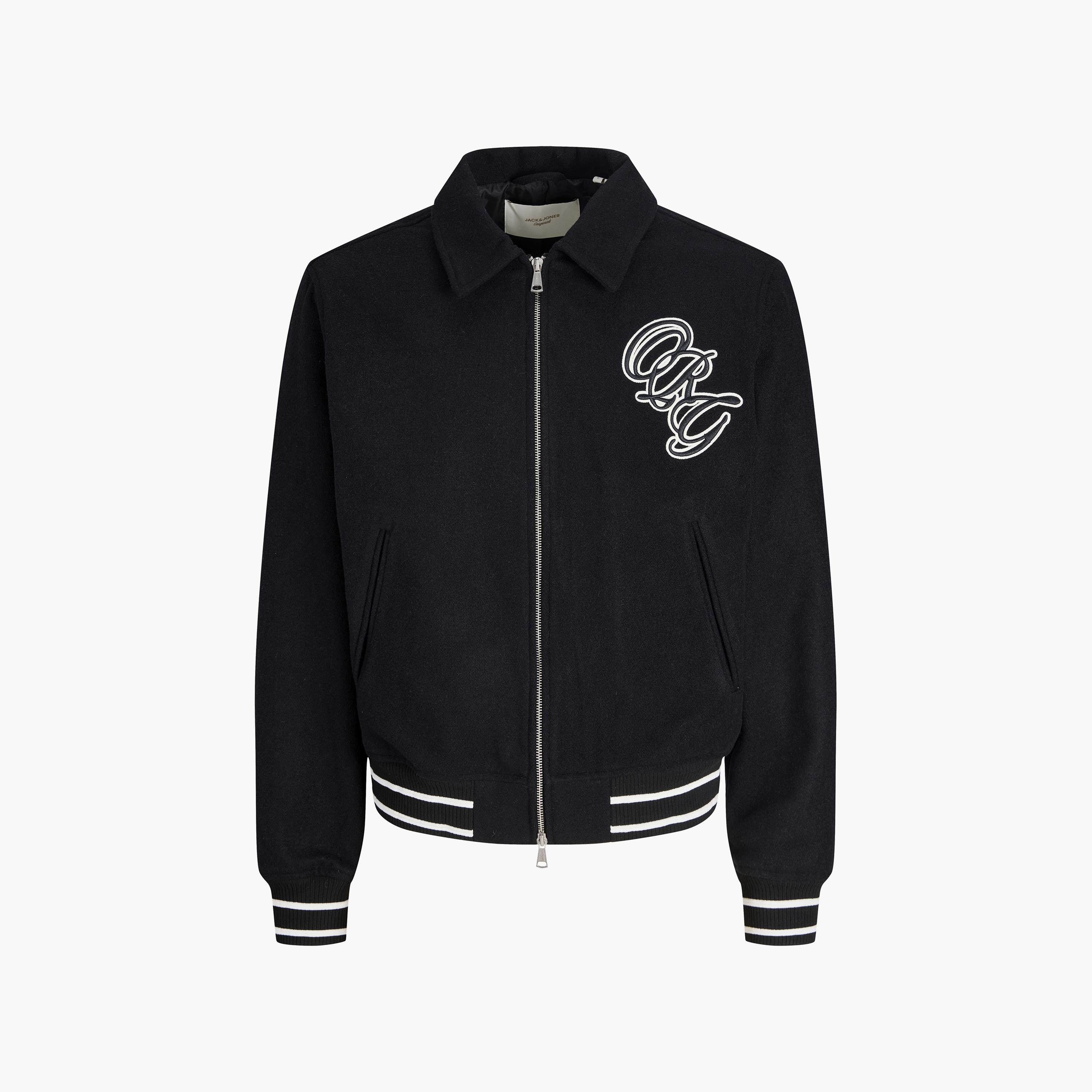 Jack & Jones Embroidered Spread Collar Long Sleeves Men's Bomber Jacket-men-clothing-jacketsandblazers-jackets-image-7