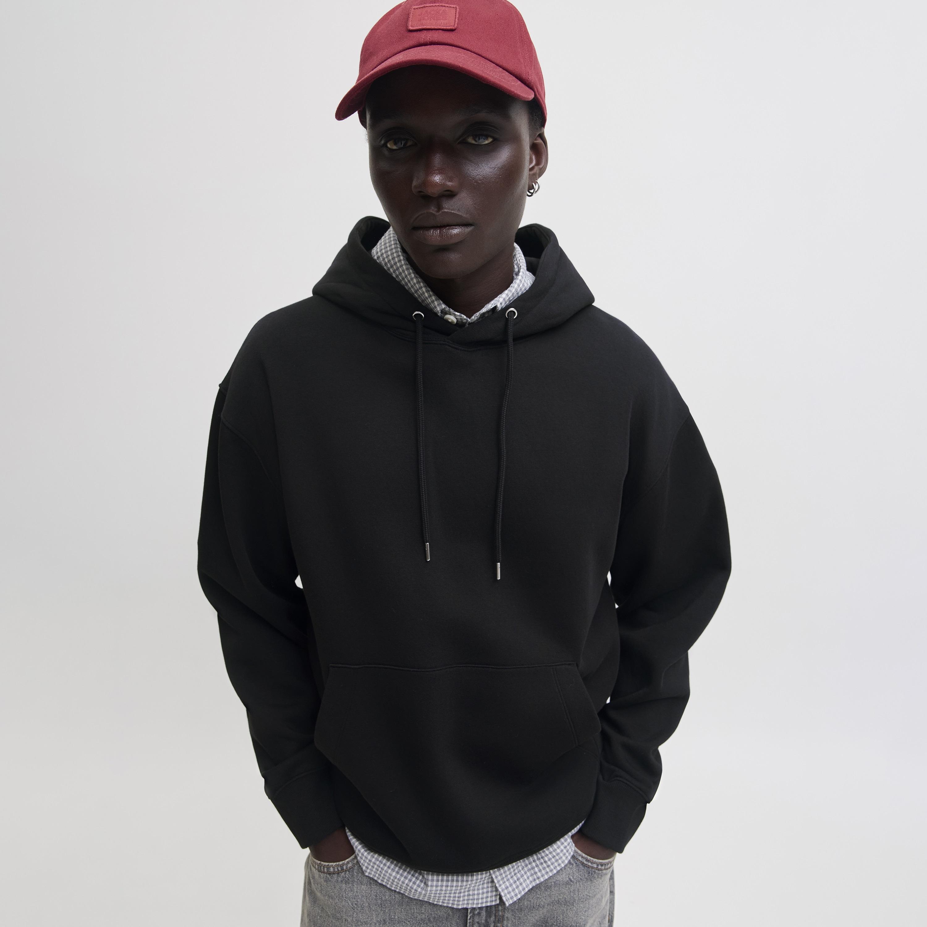 Jack & Jones Plain Long Sleeves Men's Hoodie-men-winterwear-hoodiesandsweatshirts-image-3