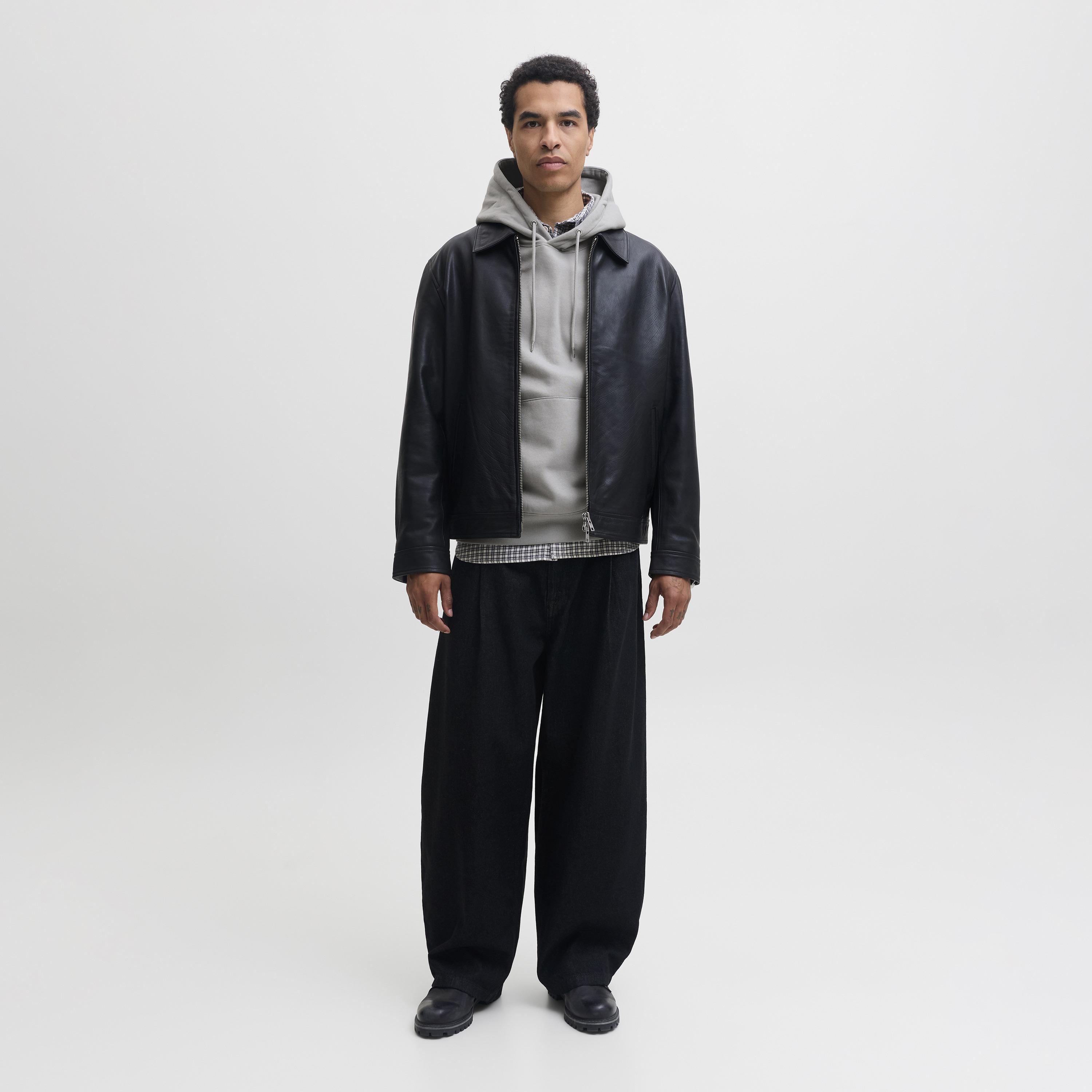 Jack & Jones Plain Long Sleeves Men's Hoodie-men-winterwear-hoodiesandsweatshirts-image-2