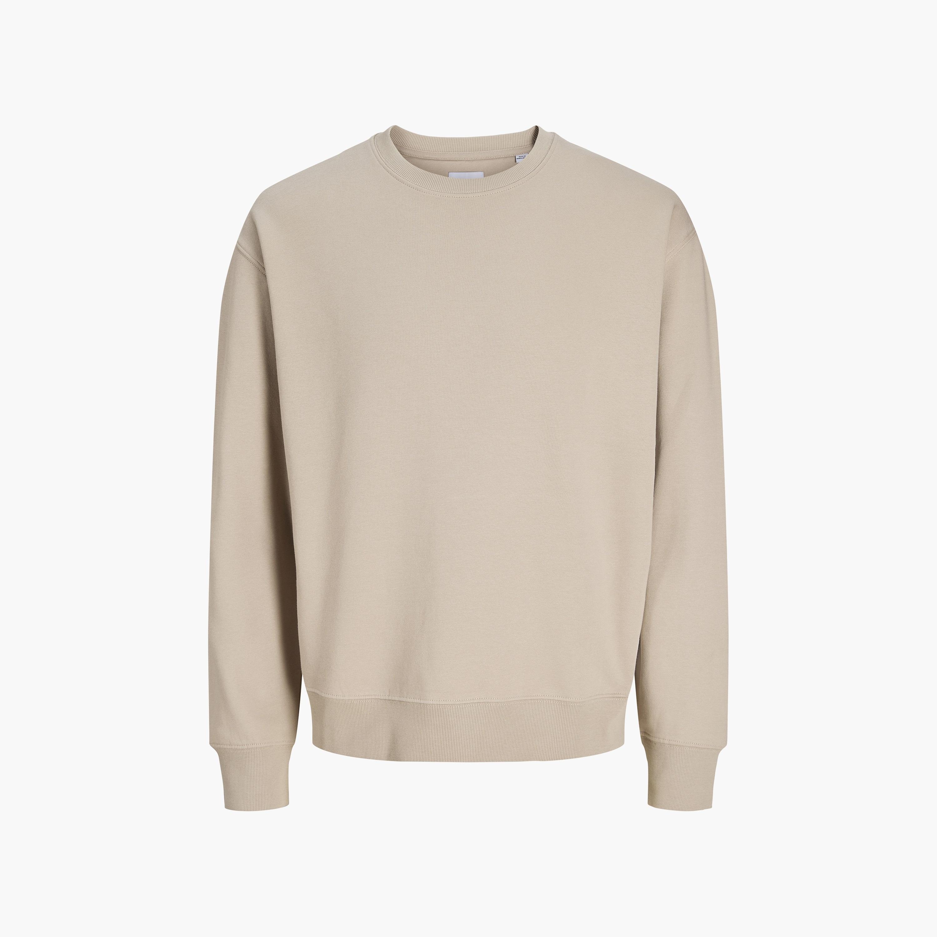 Jack & Jones Plain Crew Neck Long Sleeves Men's Sweatshirt-men-winterwear-hoodiesandsweatshirts-image-7