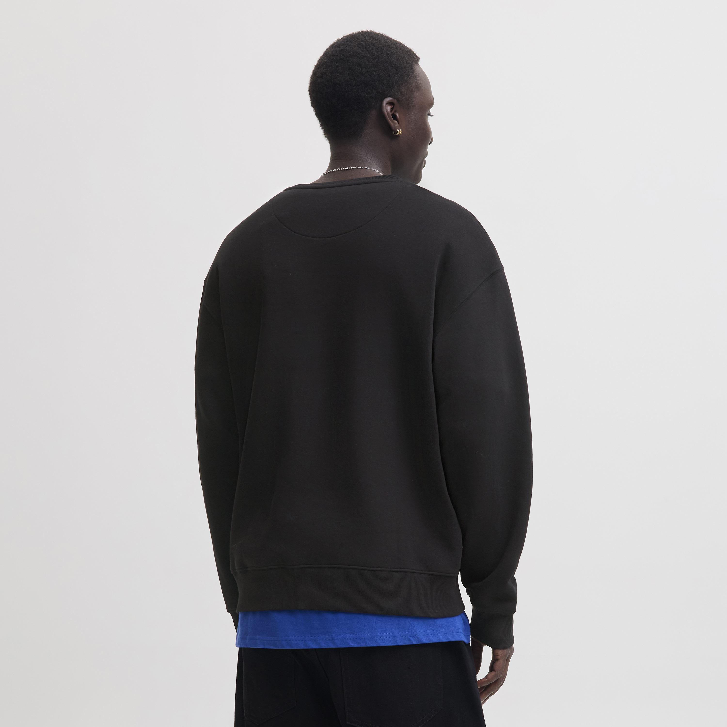 Jack & Jones Plain Crew Neck Long Sleeves Men's Sweatshirt-men-winterwear-hoodiesandsweatshirts-image-4