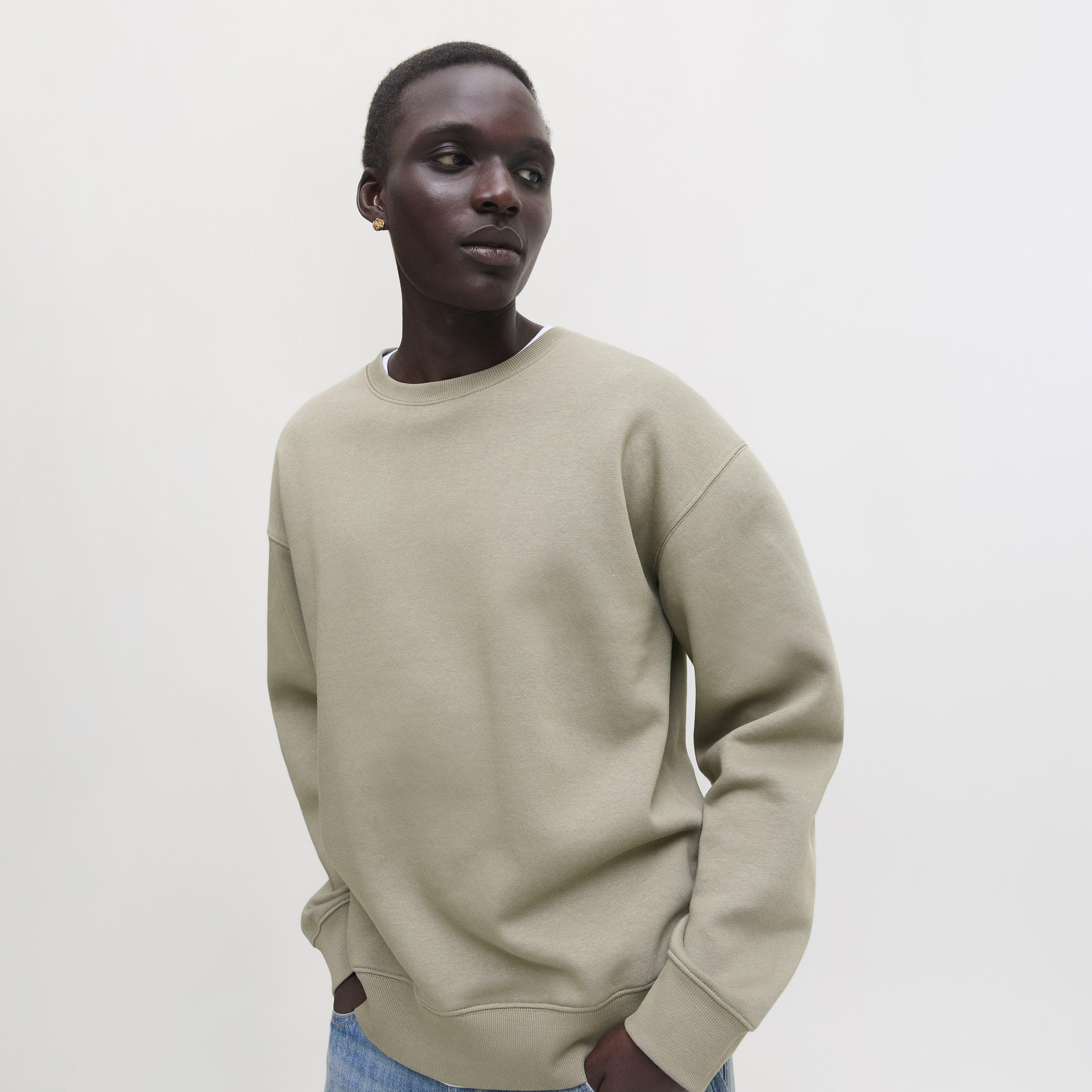 Jack & Jones Plain Crew Neck Long Sleeves Men's Sweatshirt-men-winterwear-hoodiesandsweatshirts-image-3