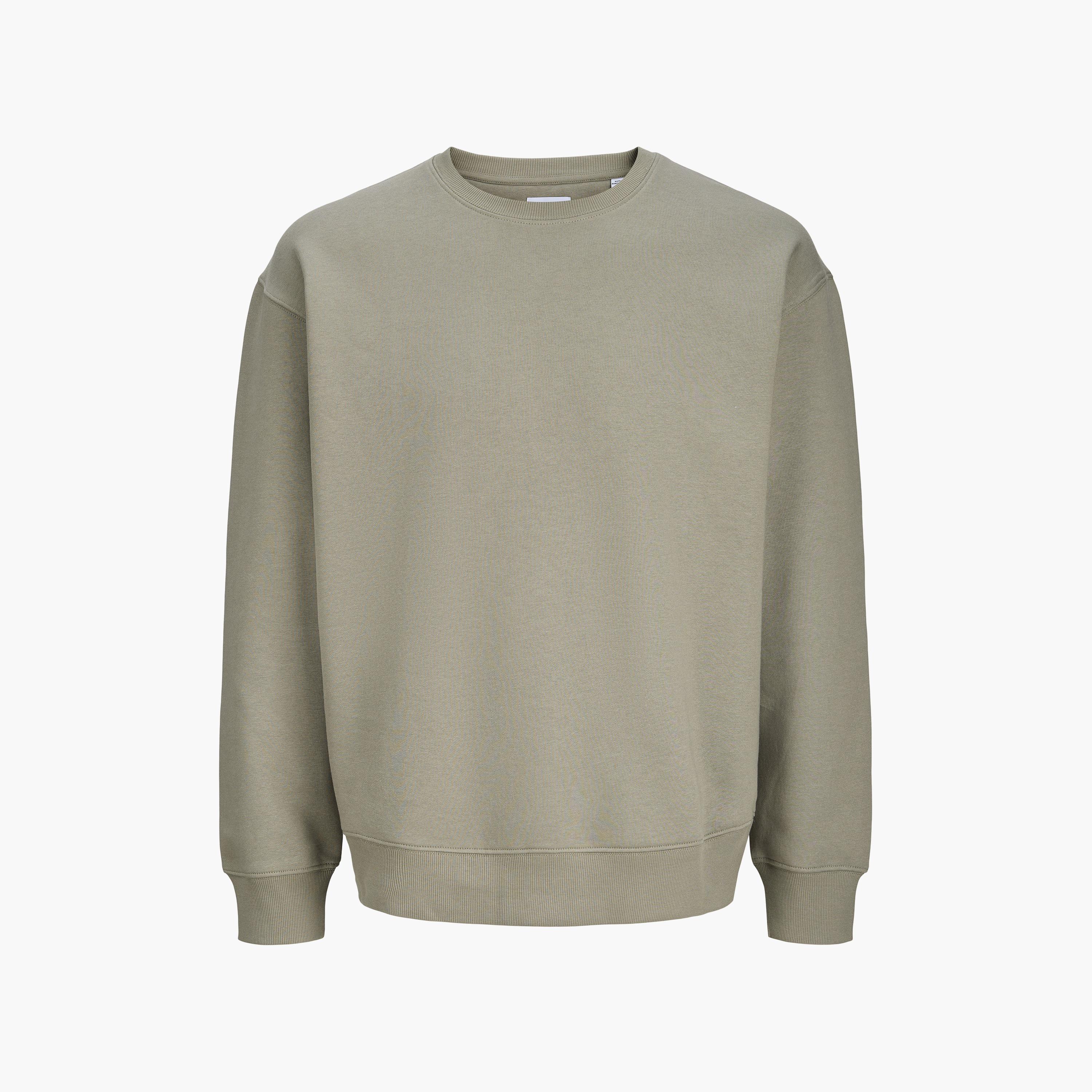Jack & Jones Plain Crew Neck Long Sleeves Men's Sweatshirt-men-winterwear-hoodiesandsweatshirts-image-7
