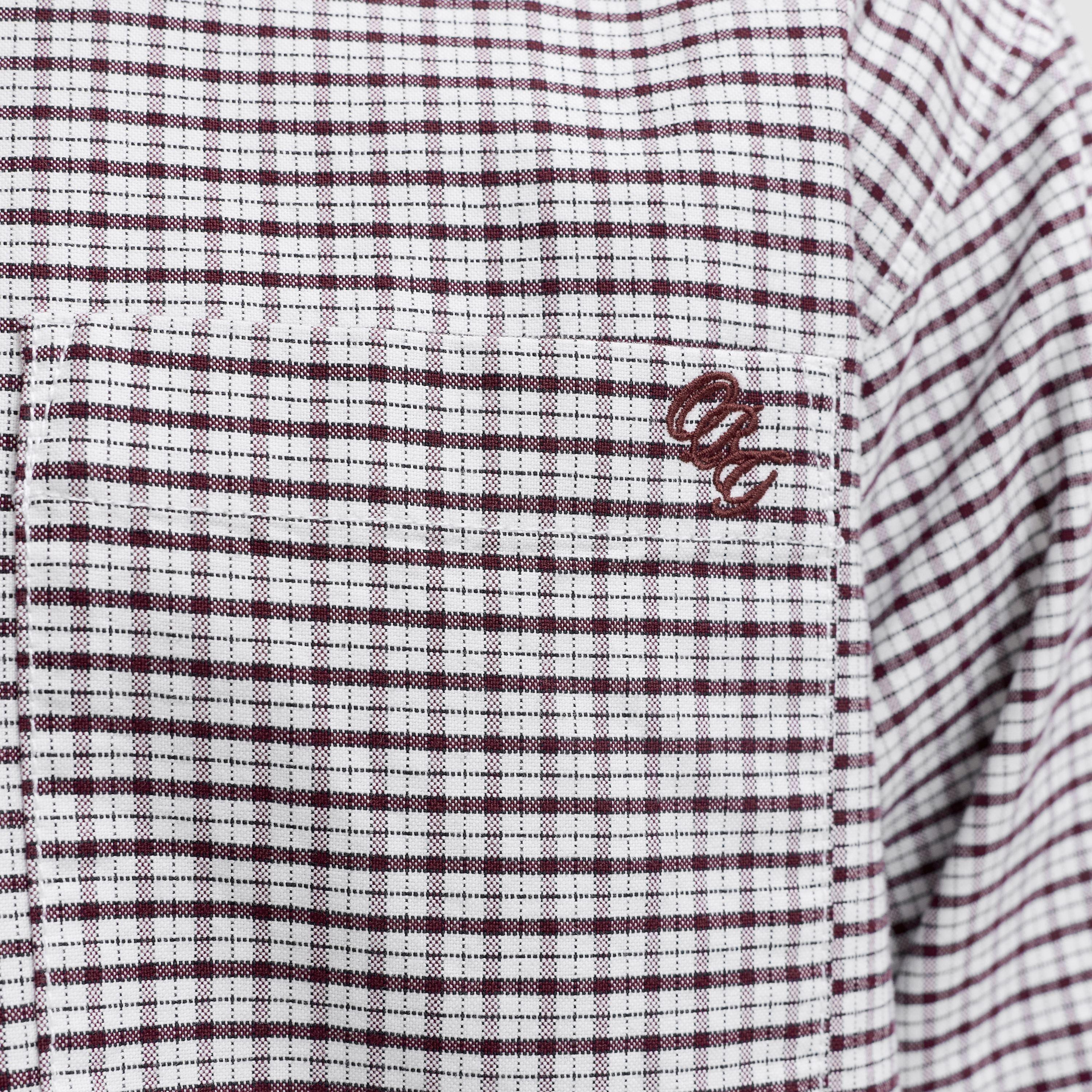 قميص رجالي بقصة ريلاكسد فيت بنقشة الكاروهات بياقة وأكمام طويلة من جاك آند جونز-men-clothing-shirts-image-6