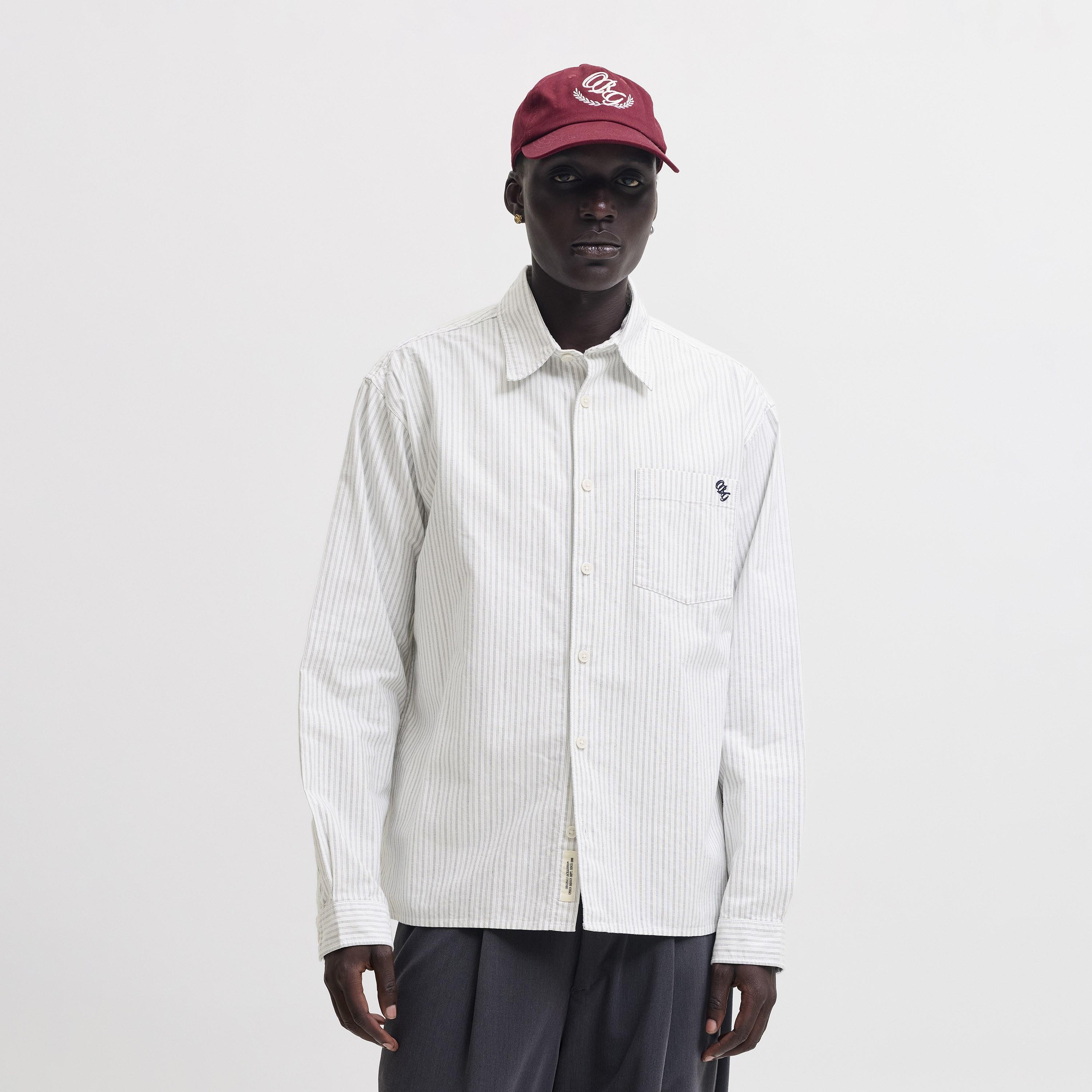 Jack & Jones Relaxed Fit Striped Collared Long Sleeves Men's Shirt-men-clothing-shirts-image-1