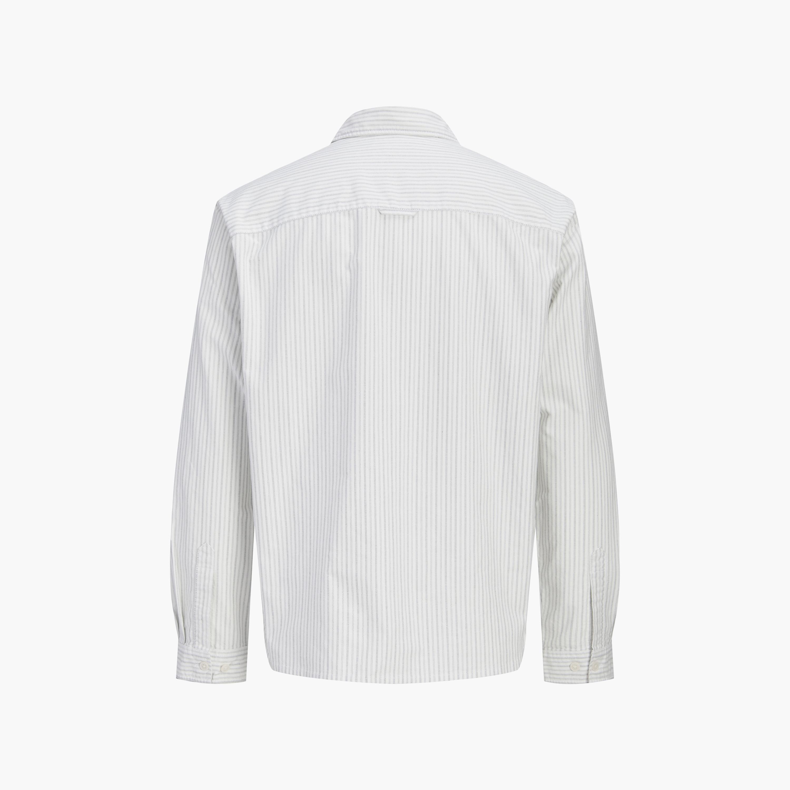 Jack & Jones Relaxed Fit Striped Collared Long Sleeves Men's Shirt-men-clothing-shirts-image-8