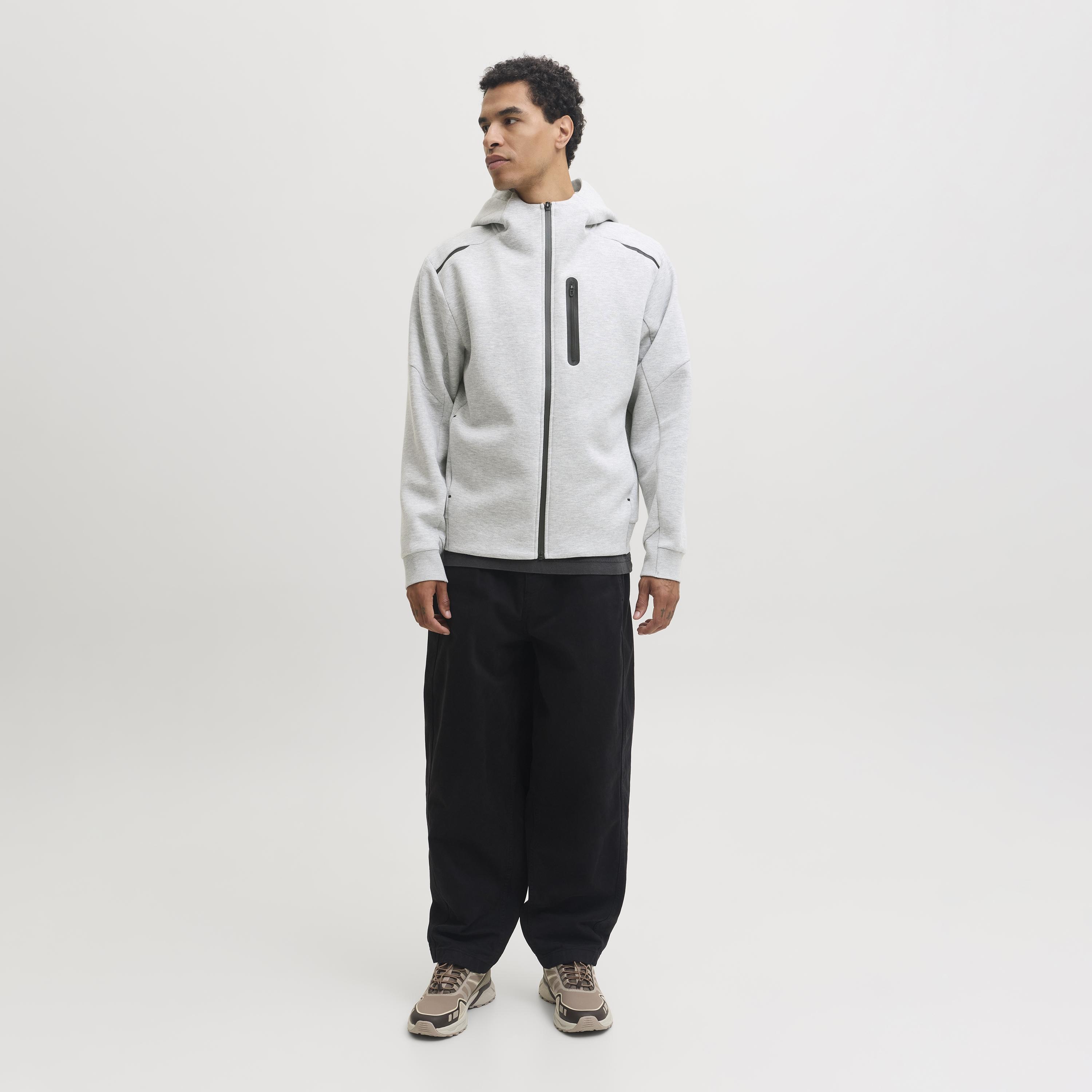 Jack & Jones Plain Long Sleeves Men's Zip Through Hoodie-men-winterwear-hoodiesandsweatshirts-image-10