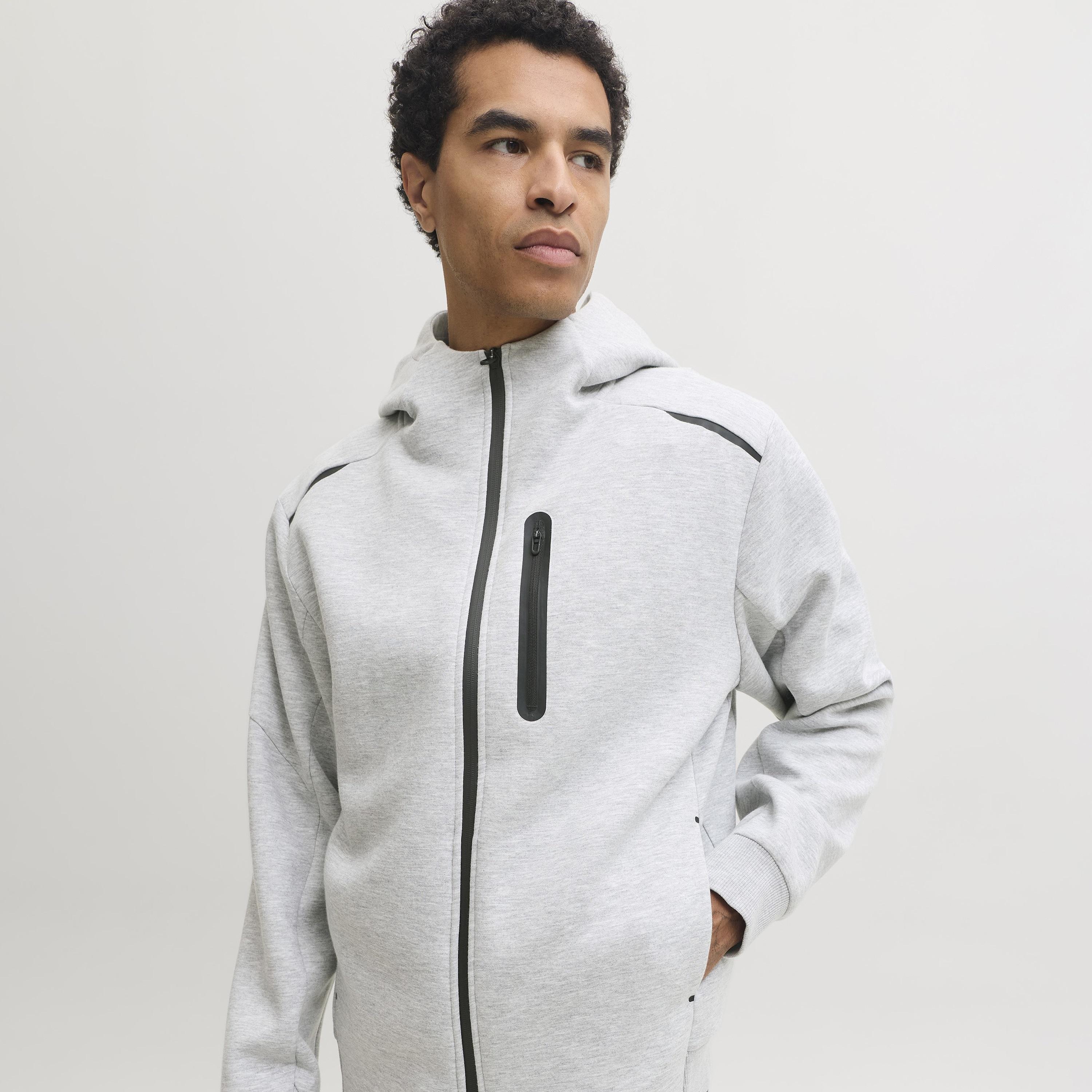 Jack & Jones Plain Long Sleeves Men's Zip Through Hoodie-men-winterwear-hoodiesandsweatshirts-image-11