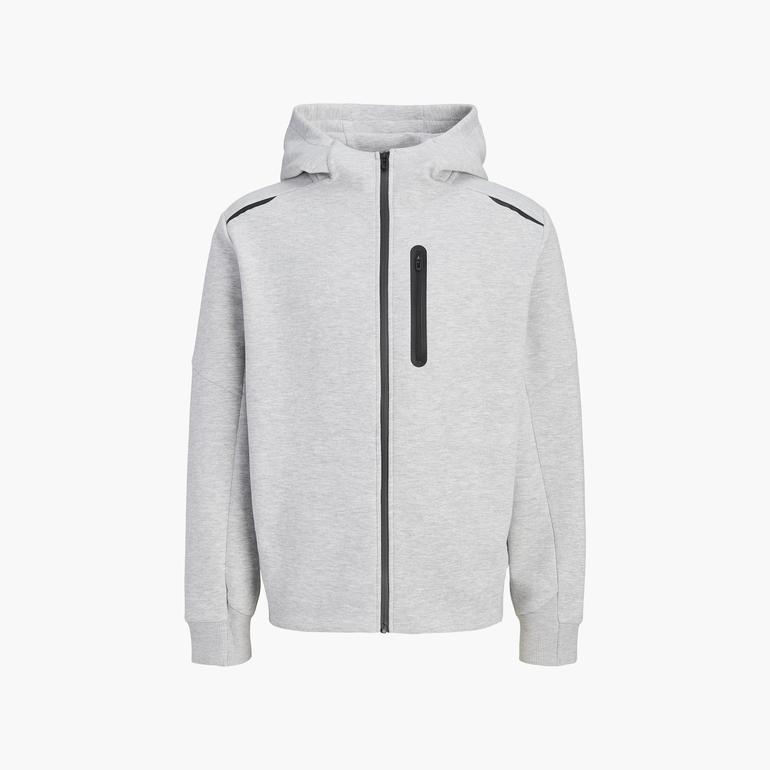 Jack & Jones Plain Long Sleeves Men's Zip Through Hoodie-men-winterwear-hoodiesandsweatshirts-image-15