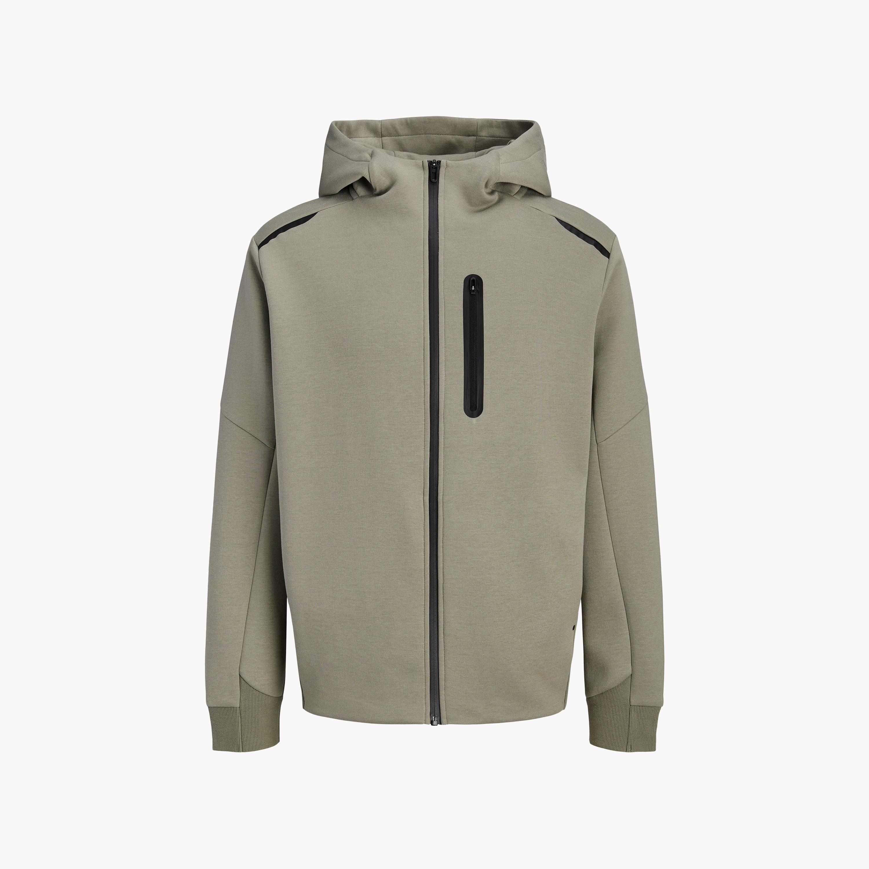 Jack & Jones Plain Long Sleeves Men's Zip Through Hoodie-men-winterwear-hoodiesandsweatshirts-image-23