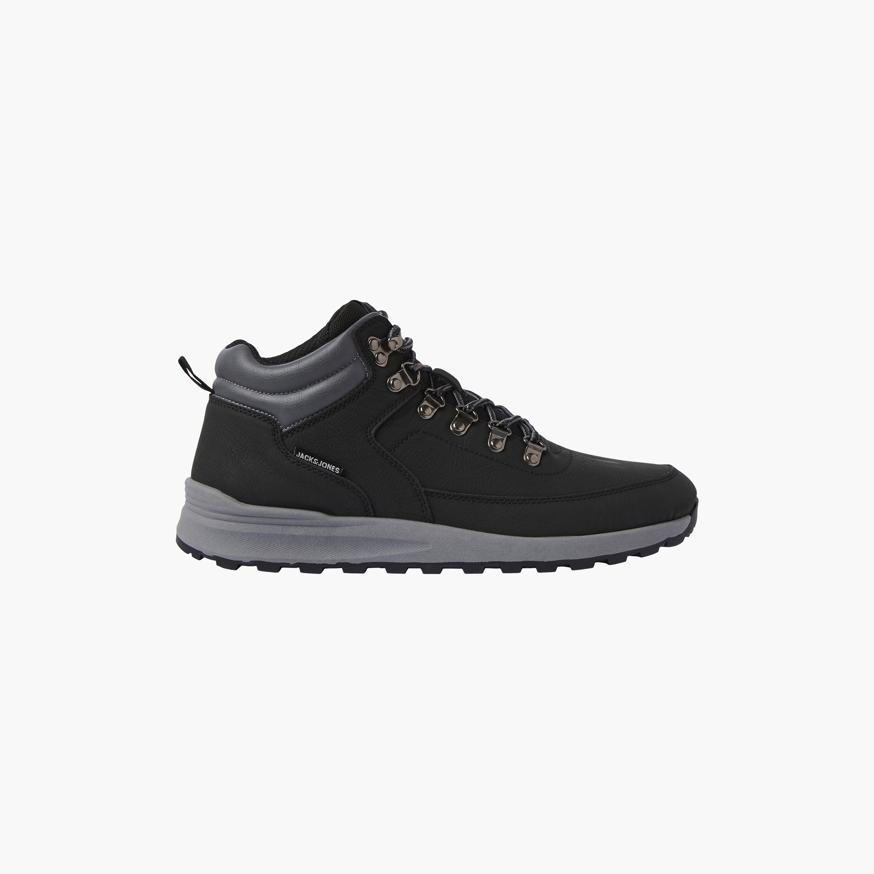 Jack & Jones Men's Lace-up Mid Top Hiking Boots | 12301199-men-shoes-boots-image-5