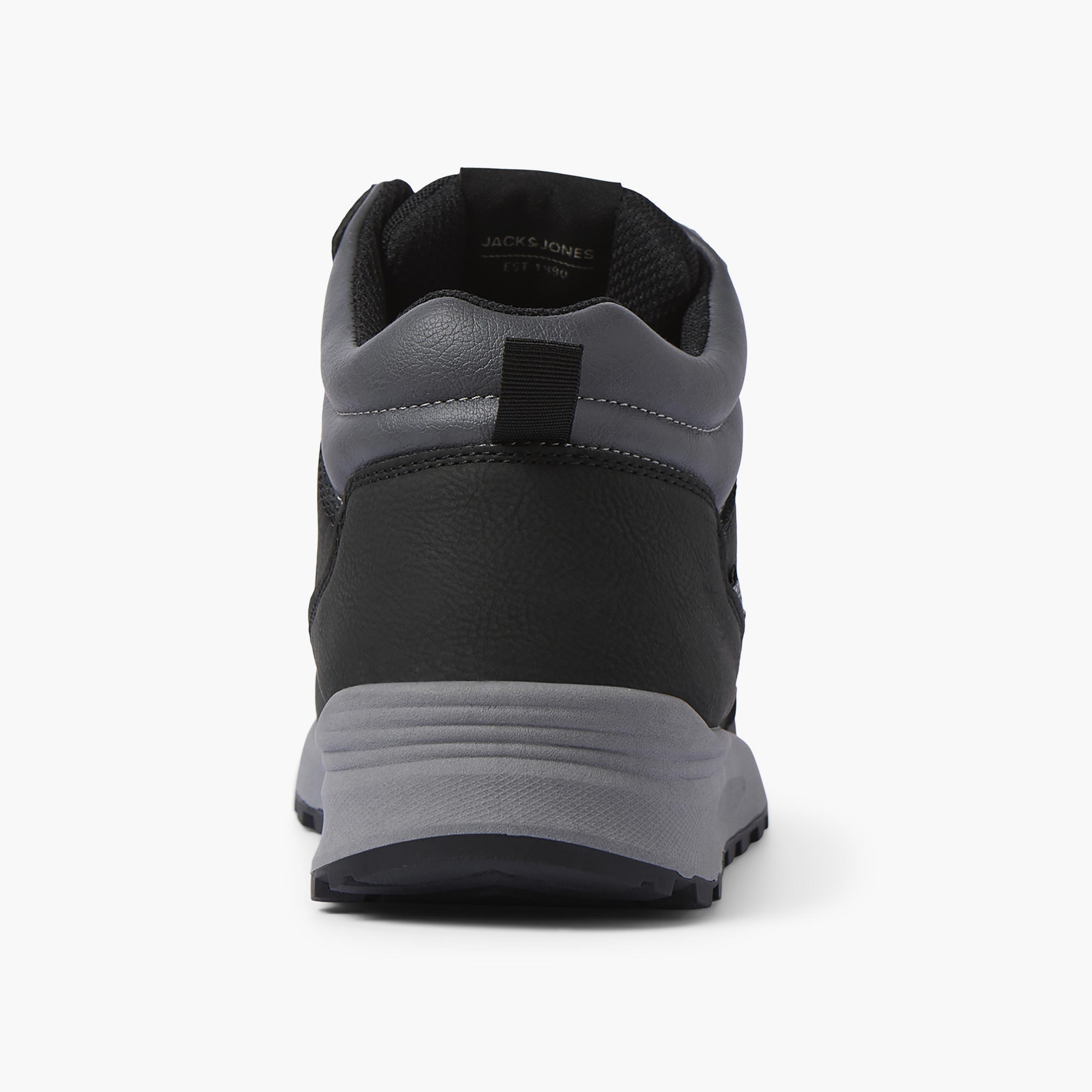 Jack & Jones Men's Lace-up Mid Top Hiking Boots | 12301199-men-shoes-boots-image-6