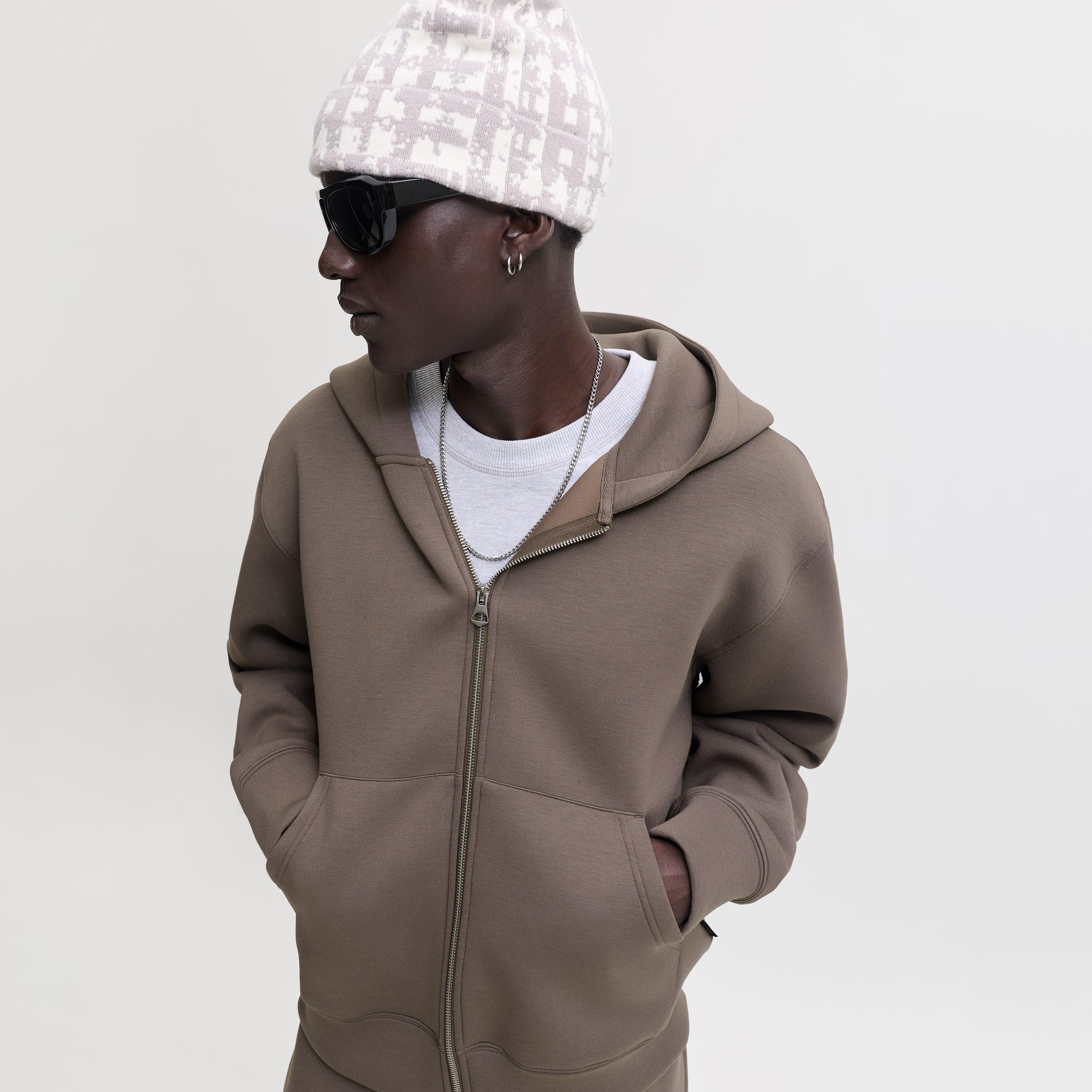 Jack & Jones Plain Long Sleeves Men's Zip Through Hoodie-men-winterwear-hoodiesandsweatshirts-image-3