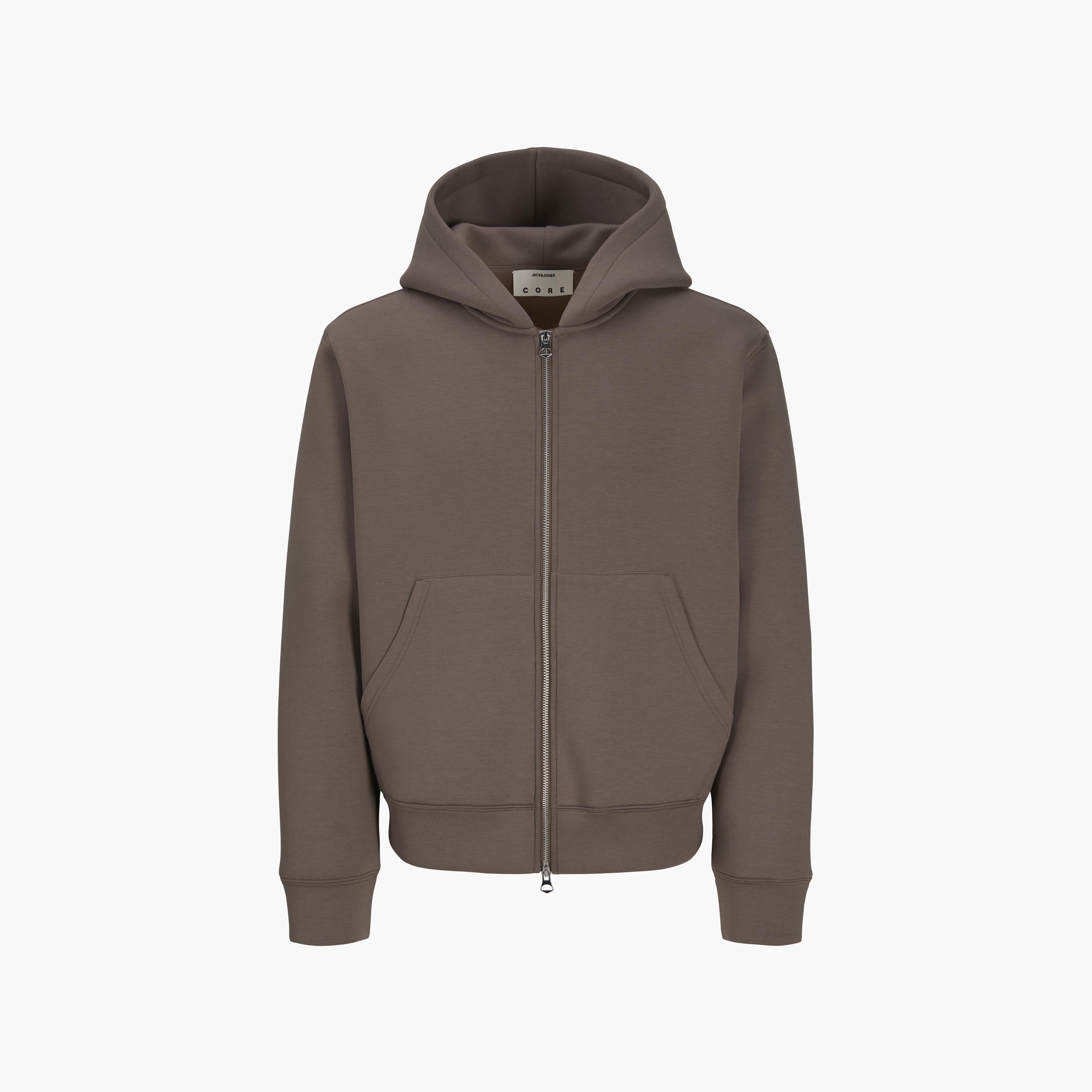Jack & Jones Plain Long Sleeves Men's Zip Through Hoodie-men-winterwear-hoodiesandsweatshirts-image-7