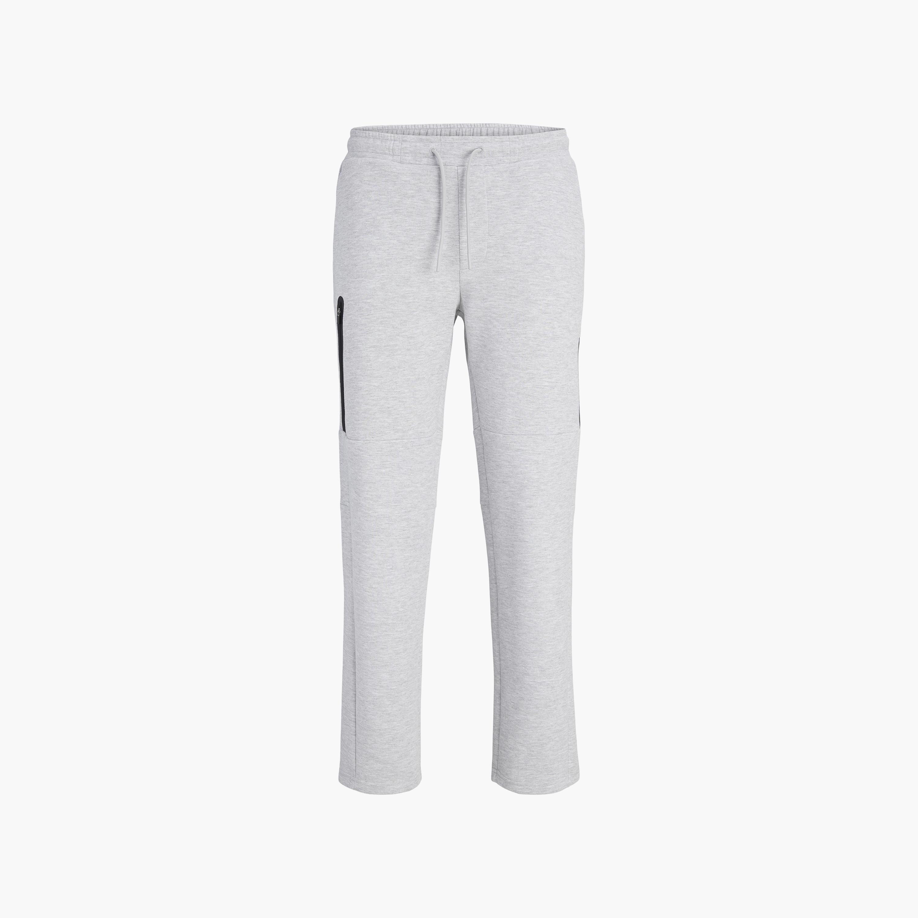 Jack & Jones Plain Mid Rise Men's Drawstring Track Pants-men-clothing-joggers-image-5