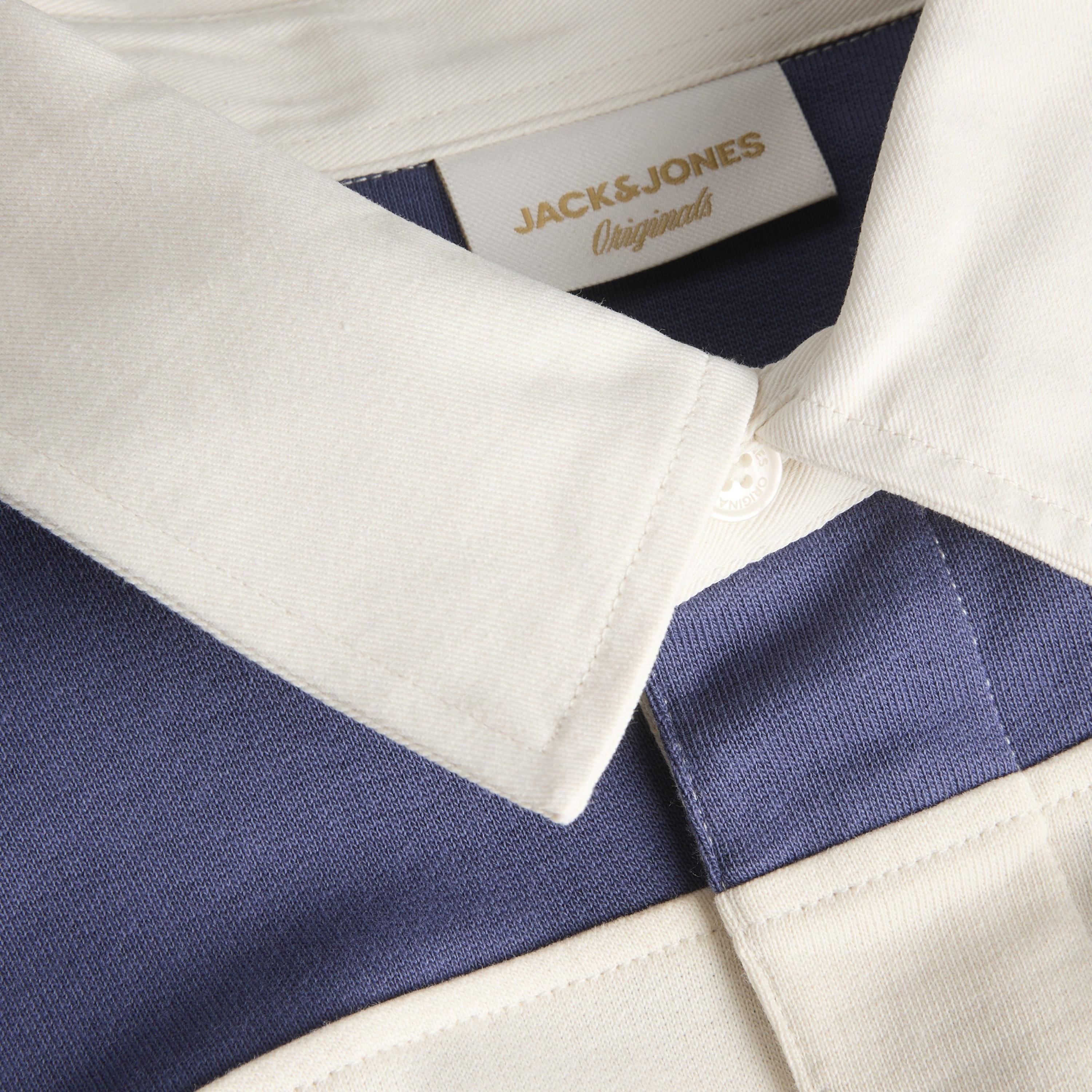 Jack & Jones Striped Polo Collar Long Sleeves Men's Rugby Sweatshirt-men-winterwear-hoodiesandsweatshirts-image-6