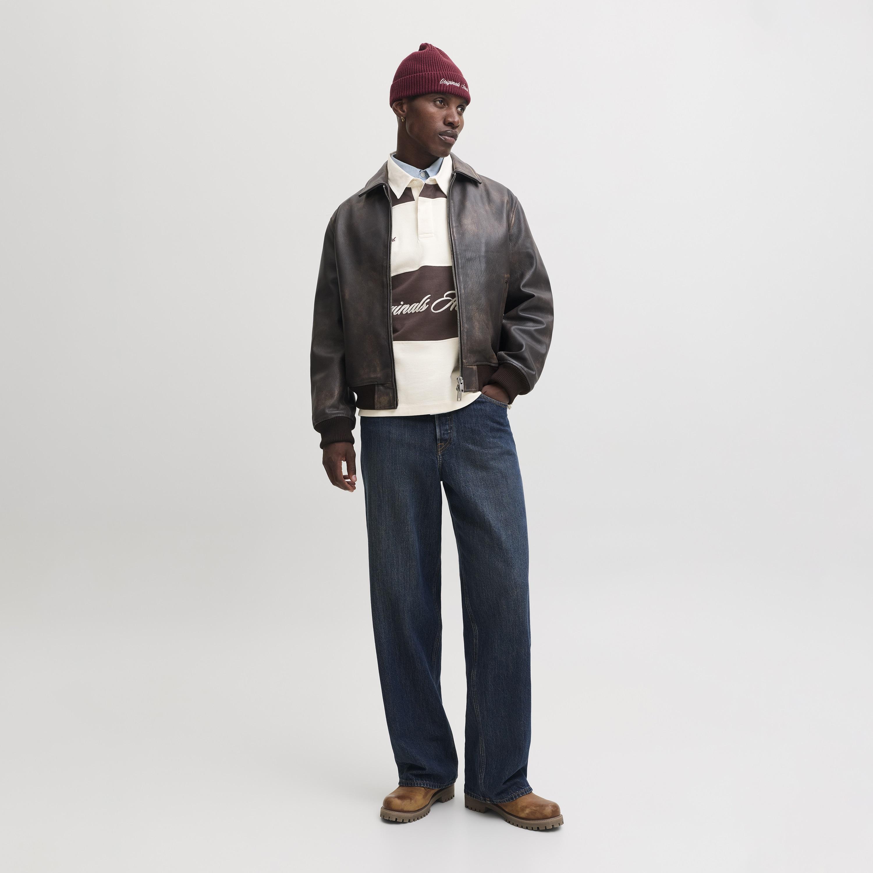 Jack & Jones Striped Polo Collar Long Sleeves Men's Rugby Sweatshirt-men-winterwear-hoodiesandsweatshirts-image-11