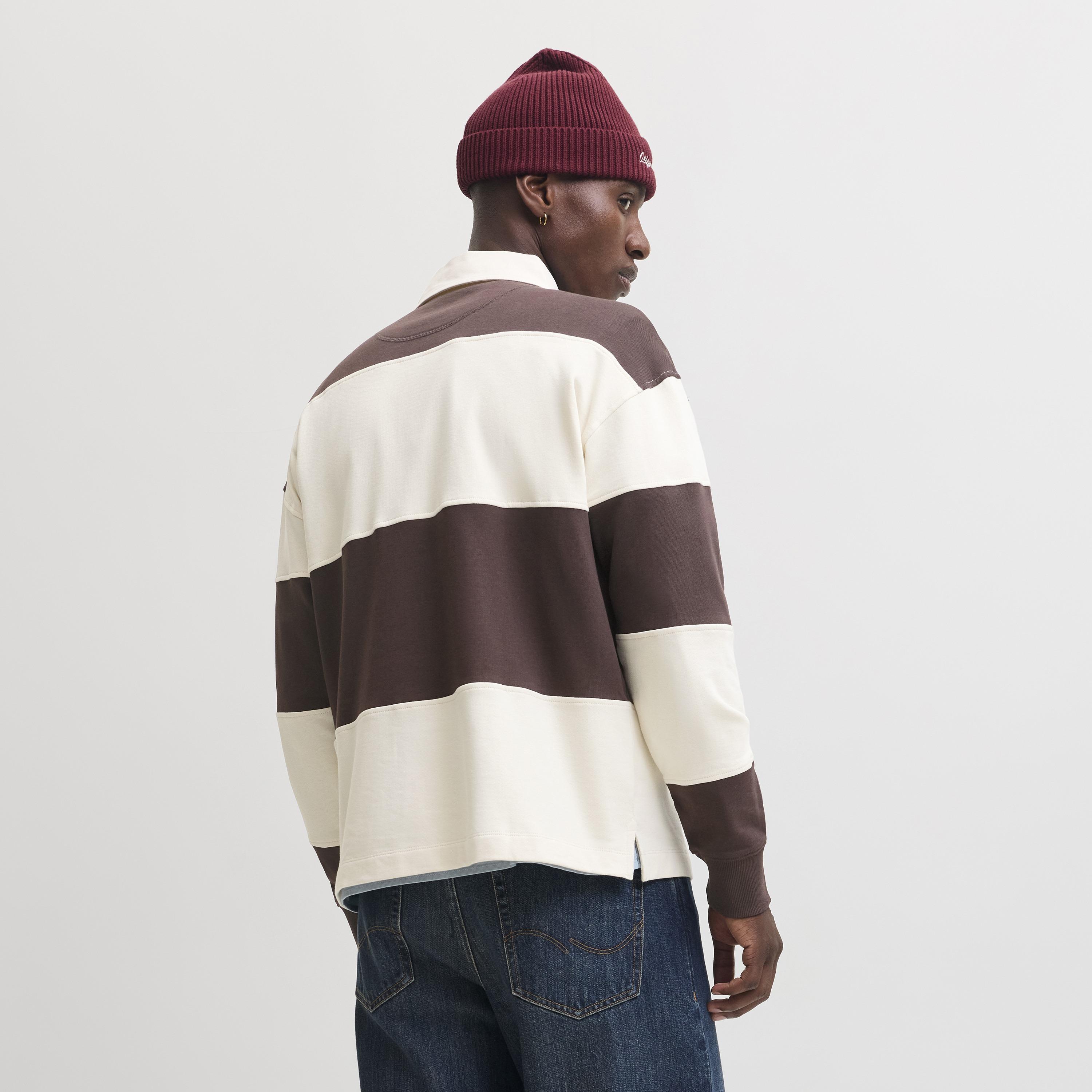 Jack & Jones Striped Polo Collar Long Sleeves Men's Rugby Sweatshirt-men-winterwear-hoodiesandsweatshirts-image-13